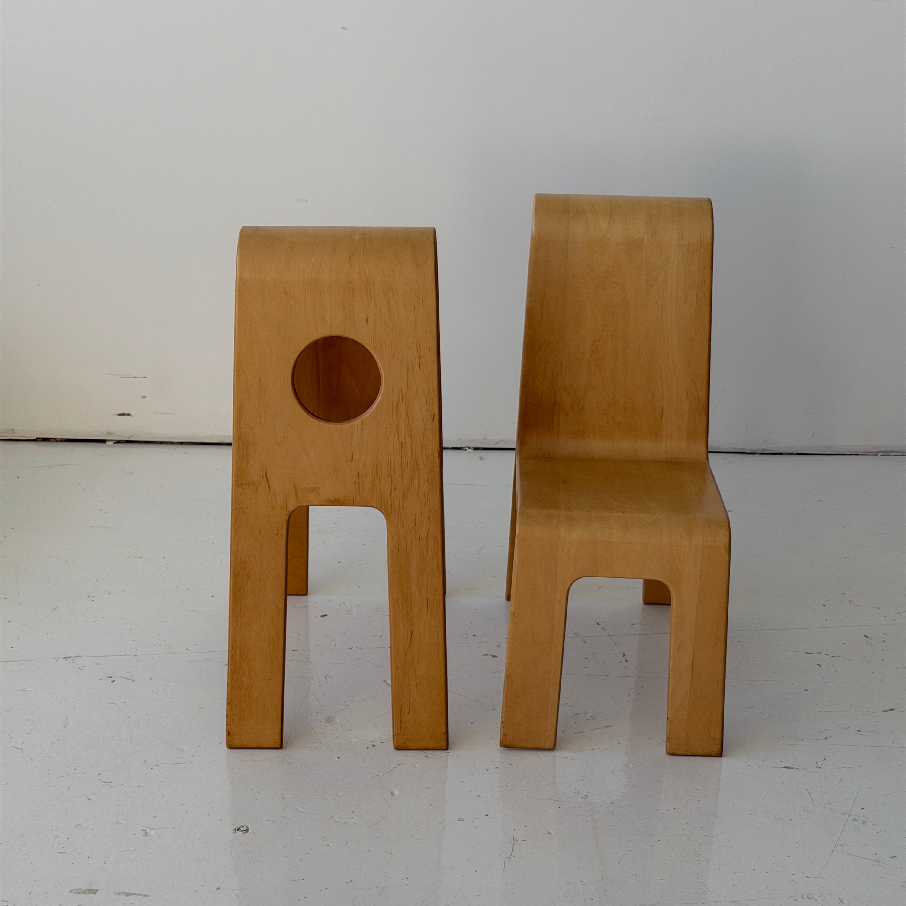 Finnish Plywood Kids Chairs by Isku