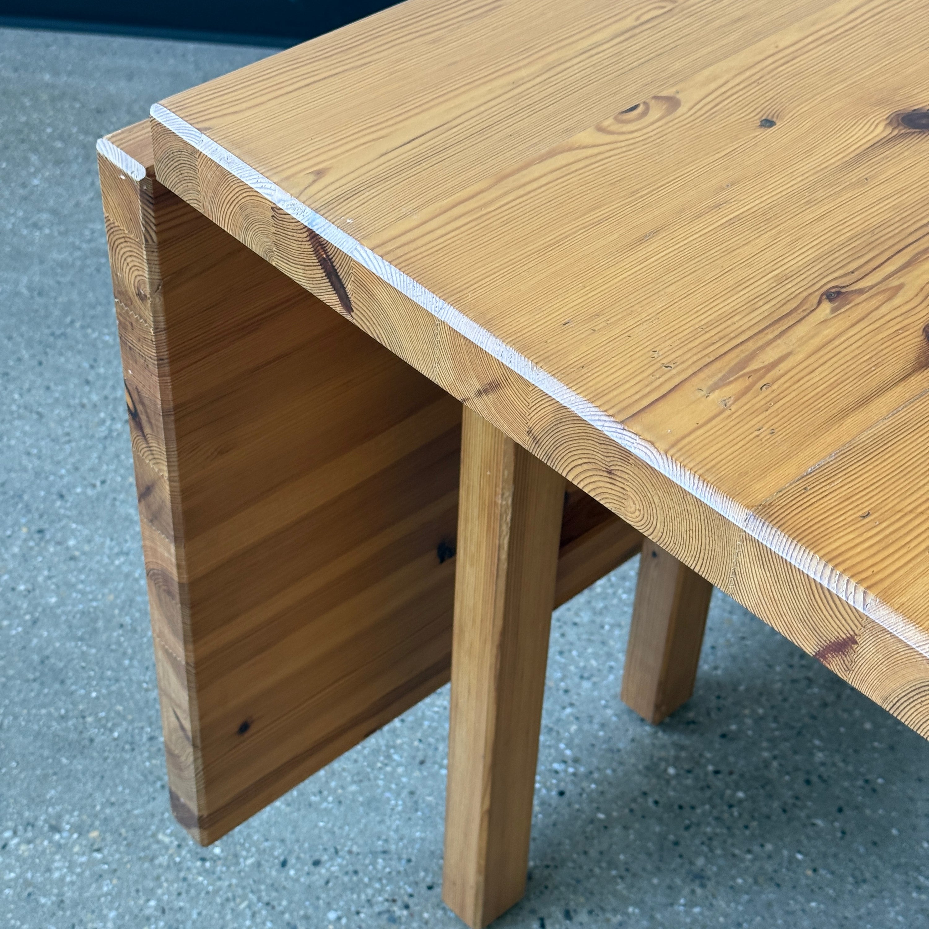 Swedish Pine Gate Leg Extendable Dining Table