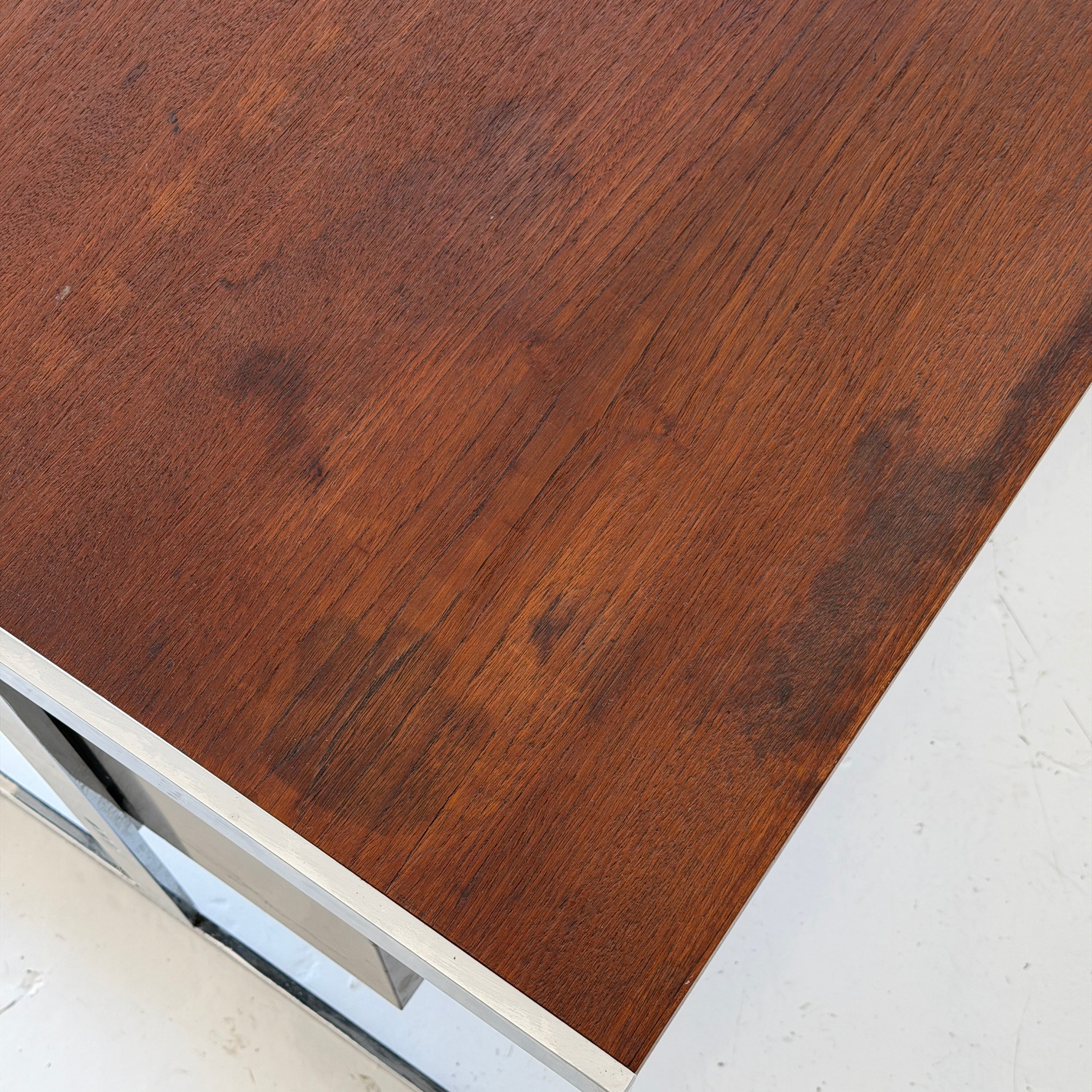 Wood + Metal Mid-Century Industrial Desk