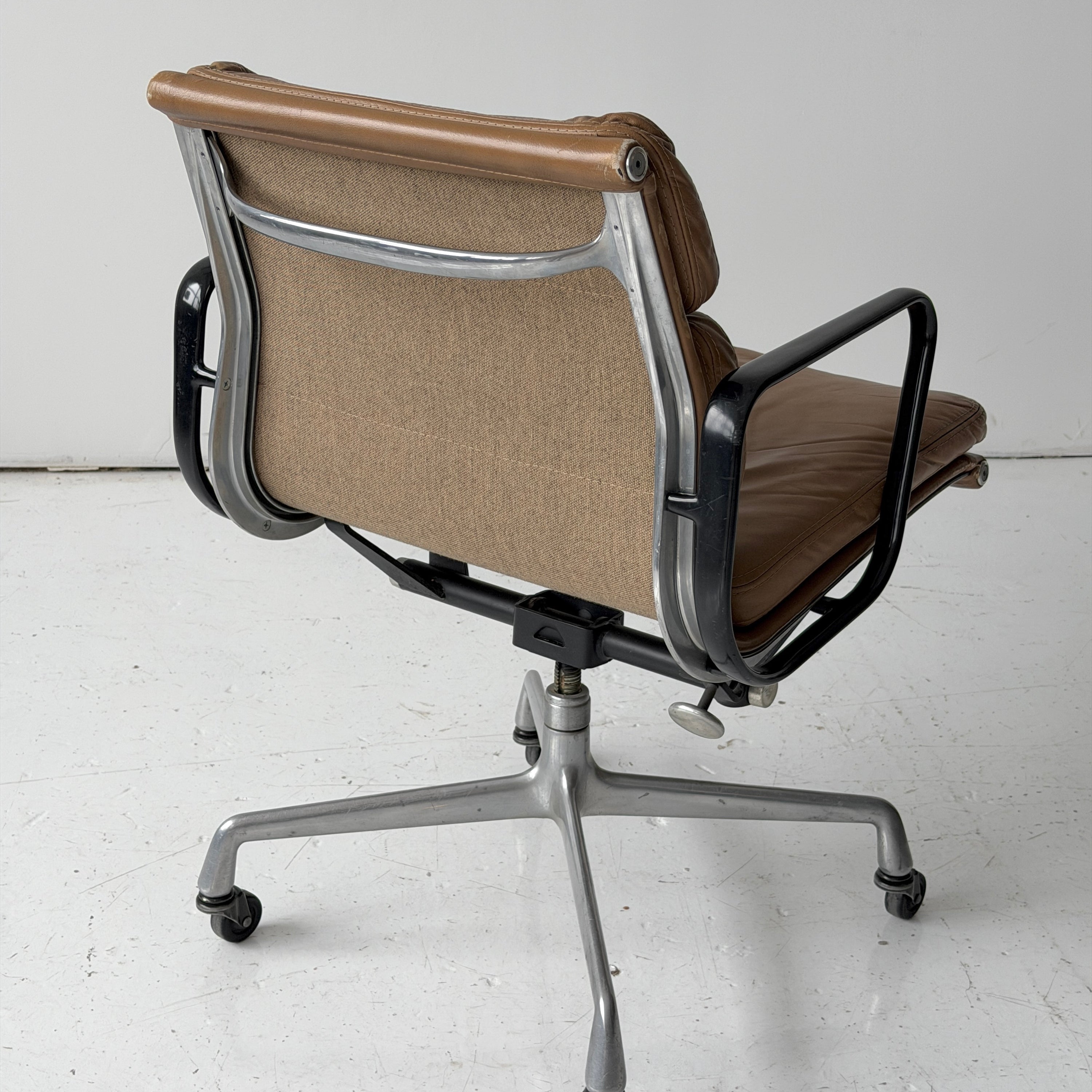 Soft Pad Desk Chair in Leather by Charles + Ray Eames for Herman Miller
