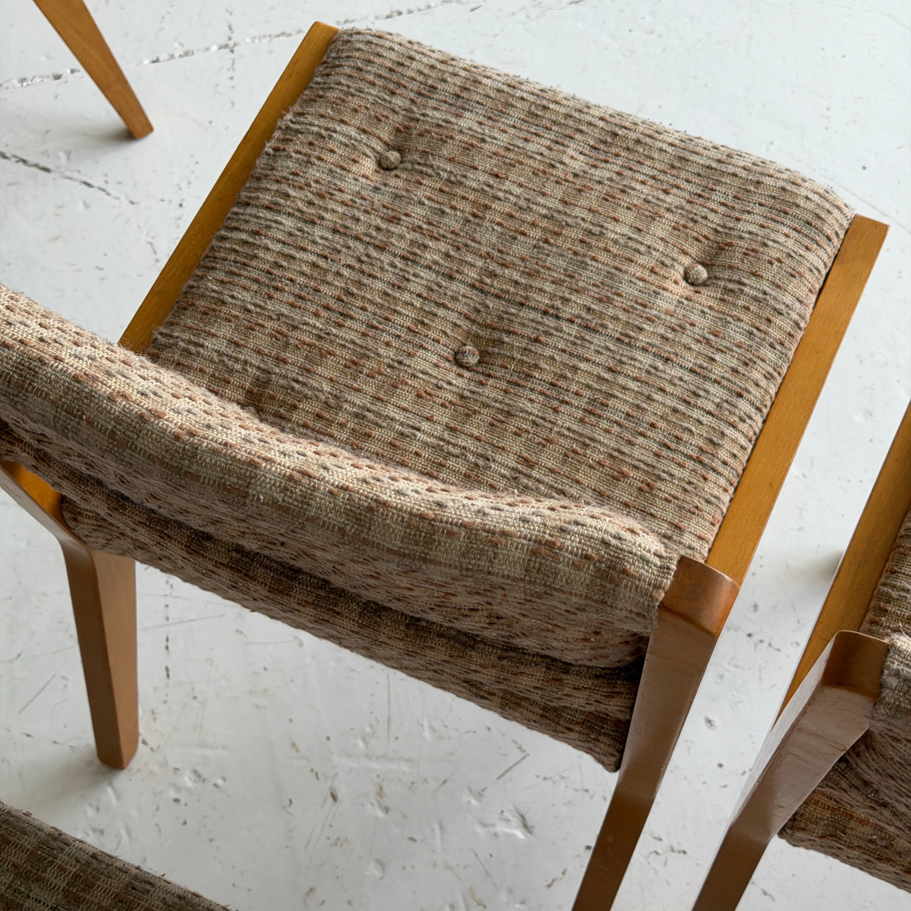 Wood Dining Chairs by Jens Risom for Knoll