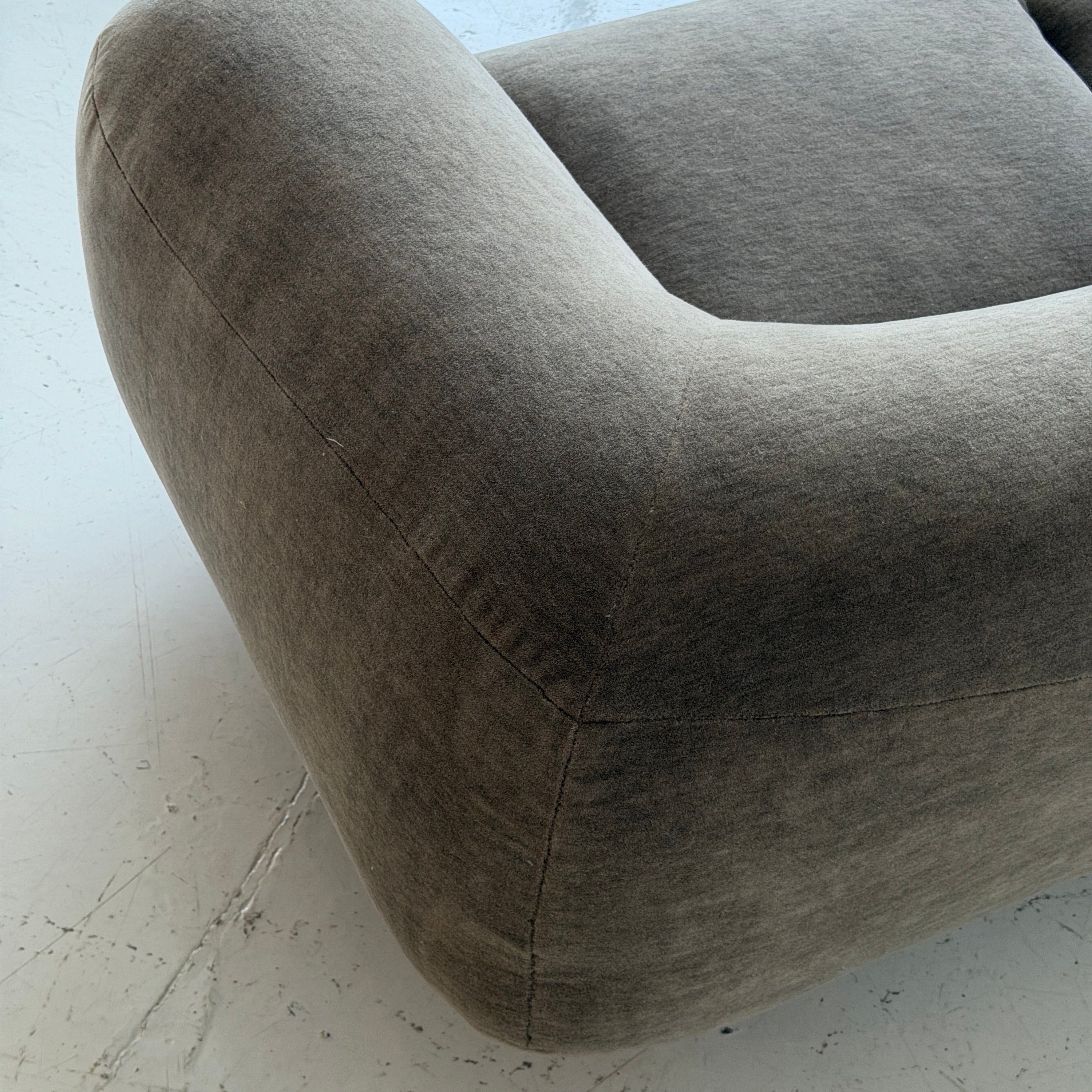 Amphibious Sofa by Steve Chase in Mohair
