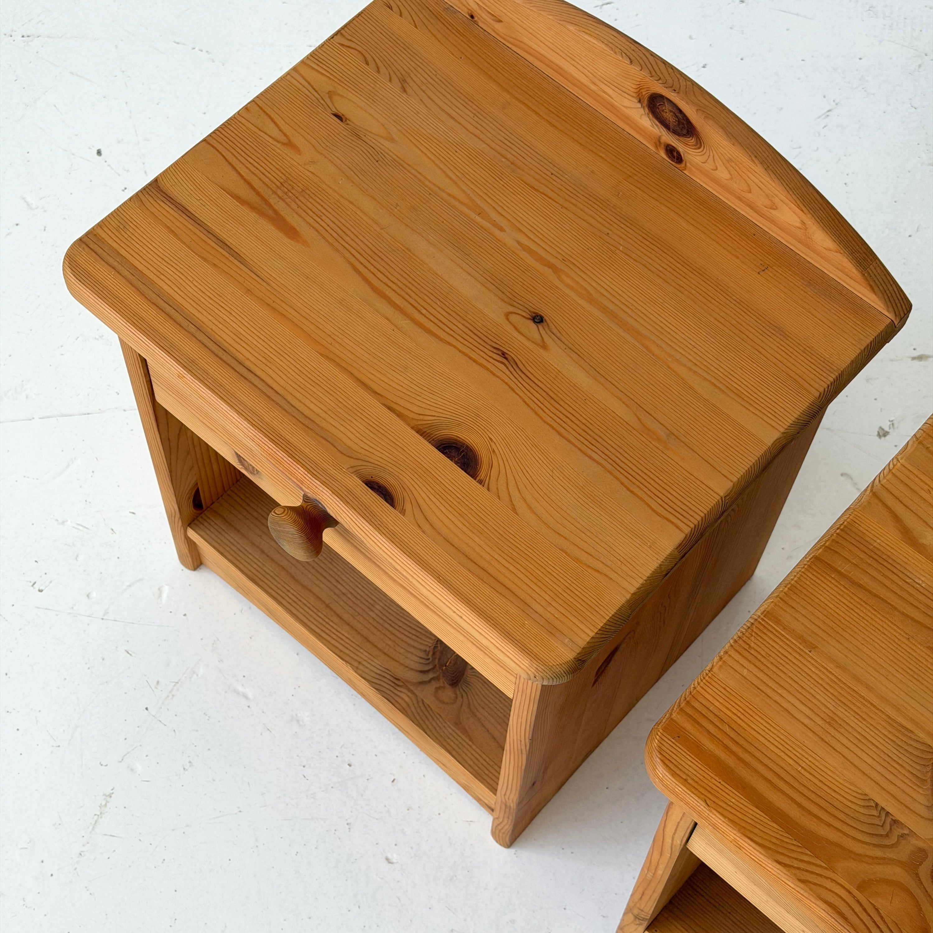 Primitive Pine Nightstands