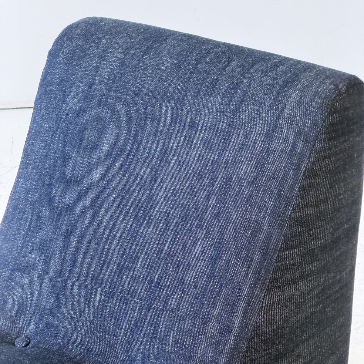 Swoop Lounge Chair by Milo Baughman for Thayer Coggin in Selvedge Denim