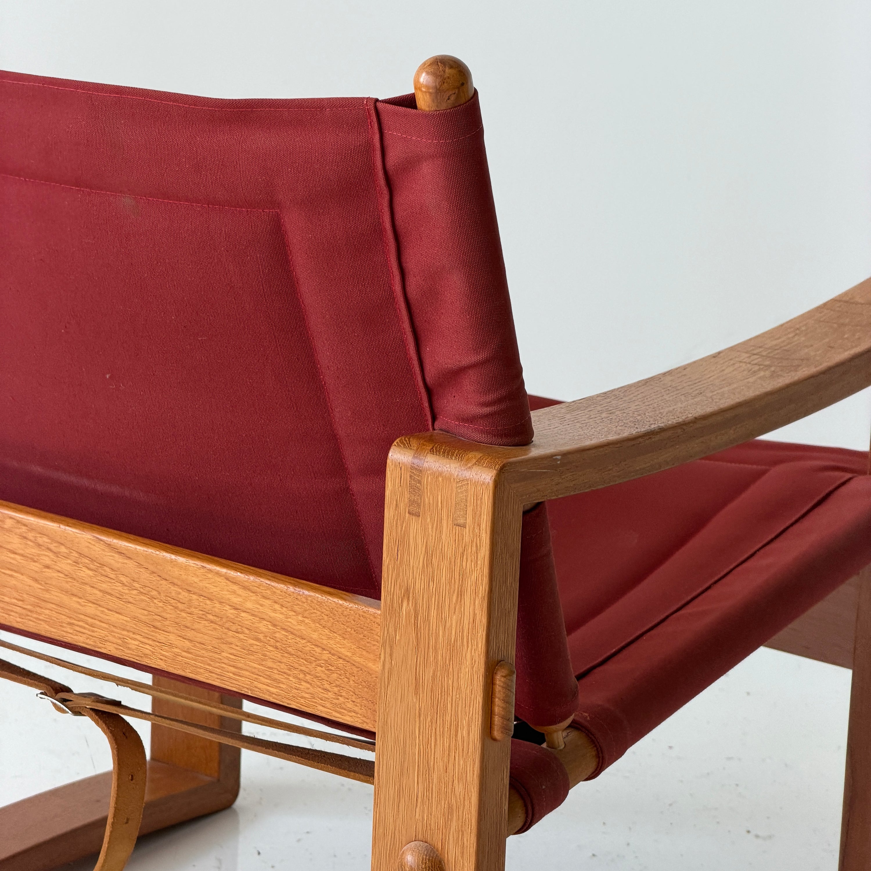 Red Safari Chair by Borge Jensen