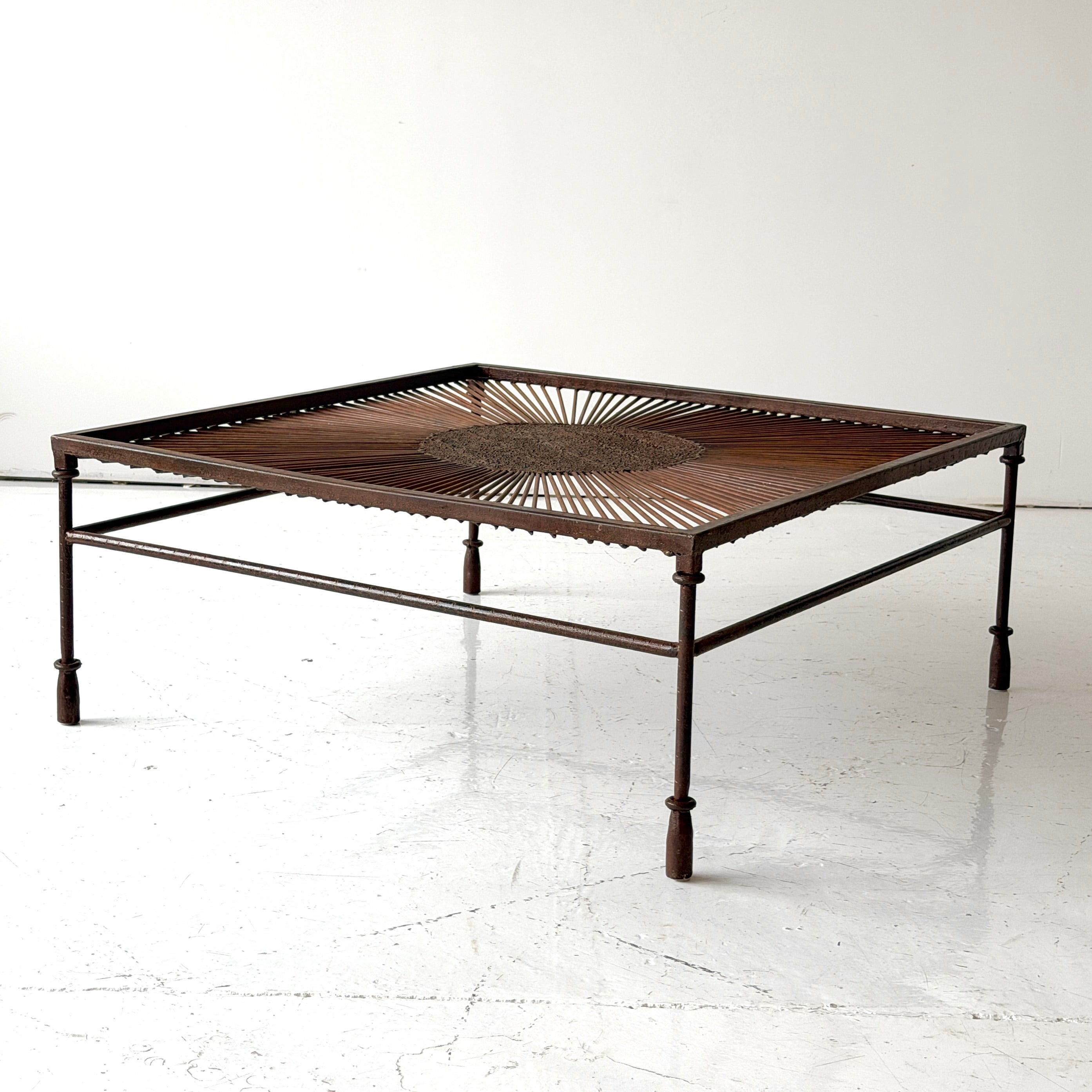 Studio Made Patinated Metal Coffee Table