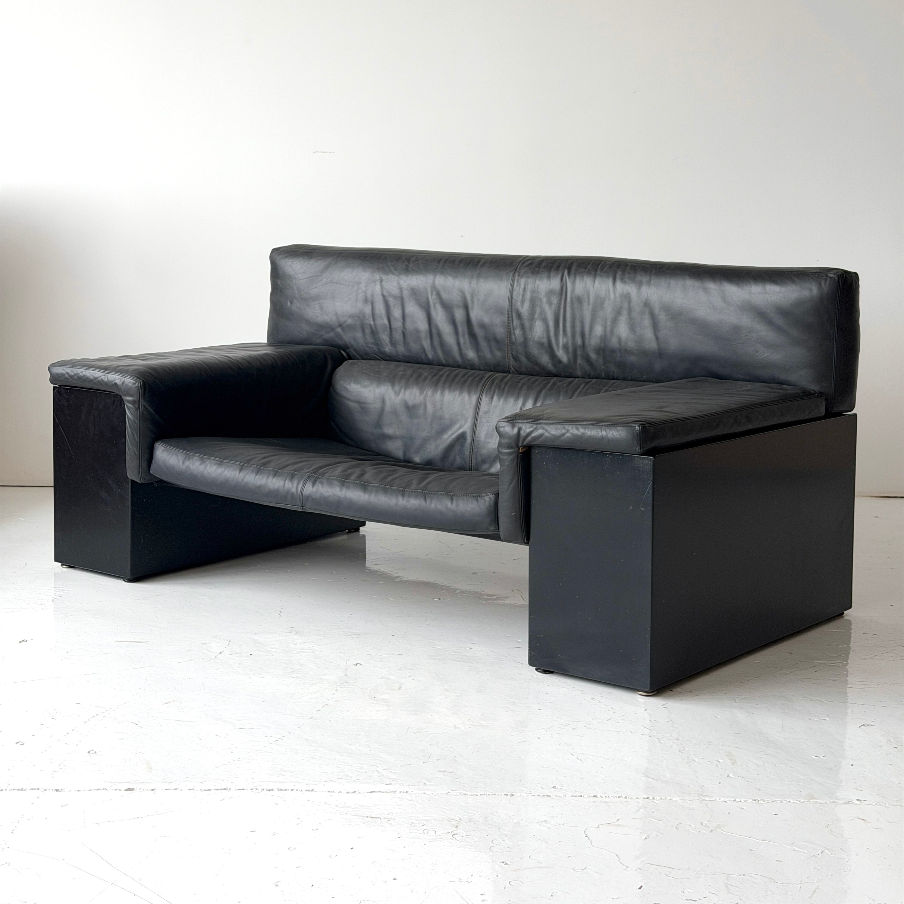 Leather Brigadier Sofa by Cini Boeri for Gavina