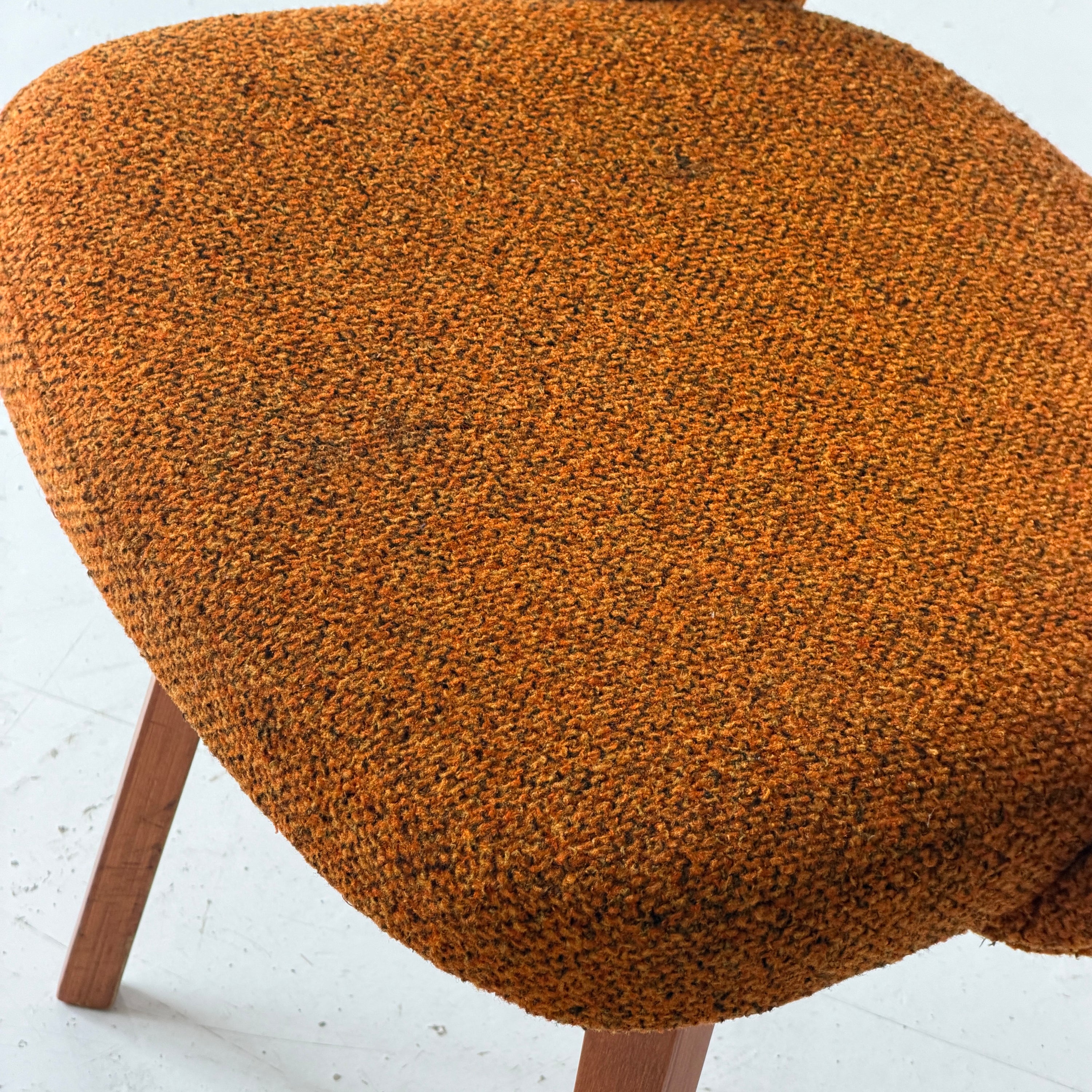 Armless Executive Chairs with Wood Base by Eero Saarinen for Knoll Associates