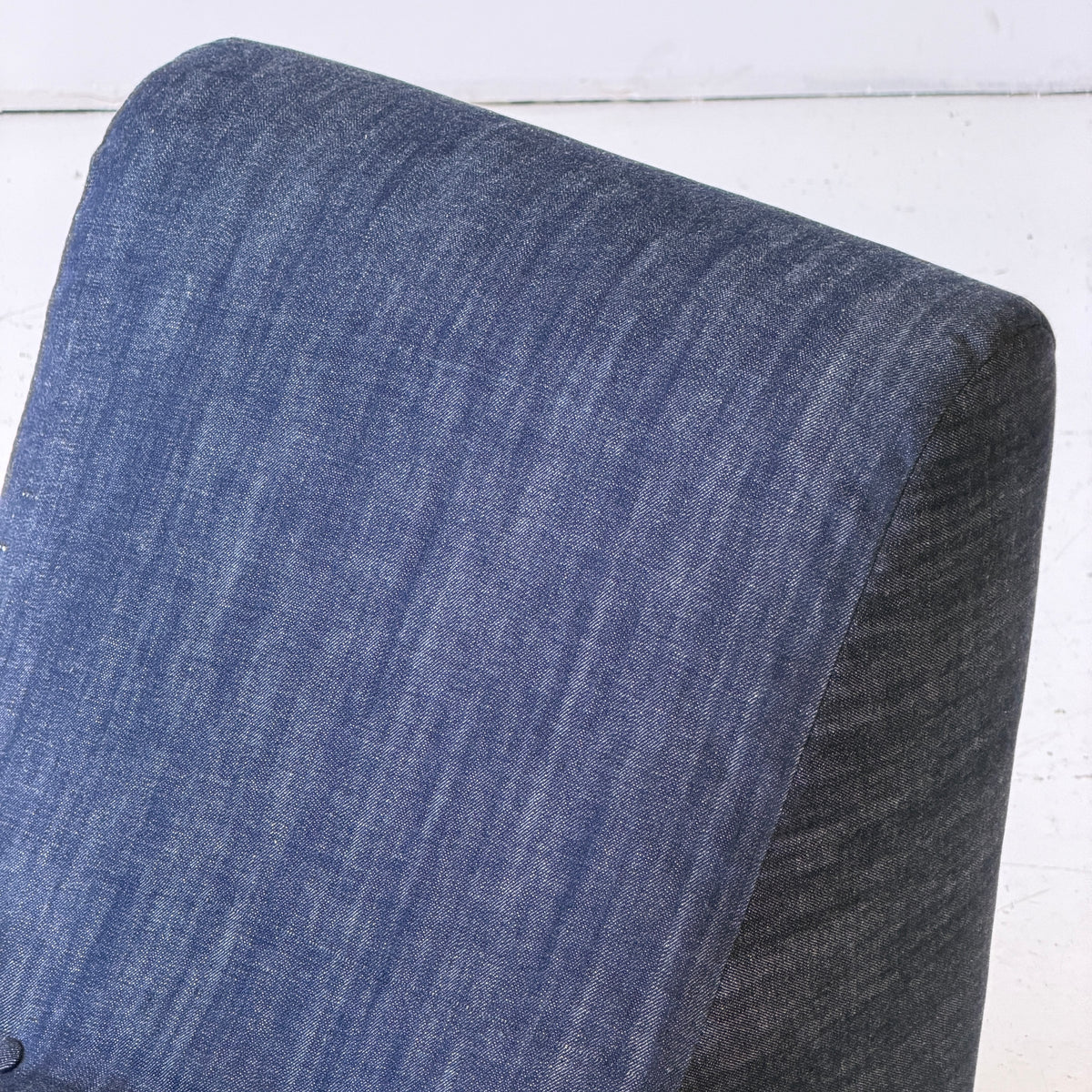 Swoop Lounge Chair by Milo Baughman for Thayer Coggin in Selvedge Denim