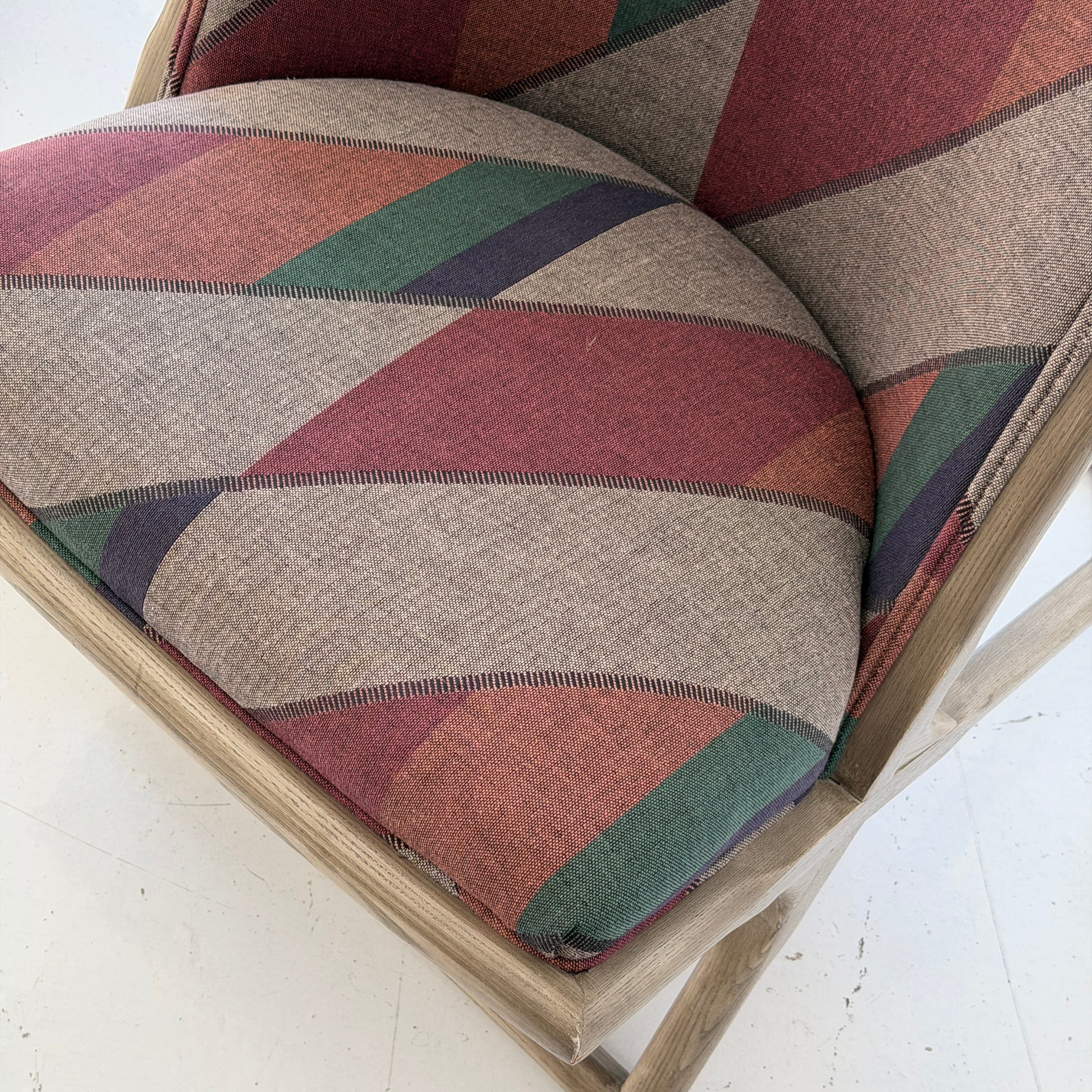 Wooden Scissor Chairs by Ward Bennett for Brickell Associates