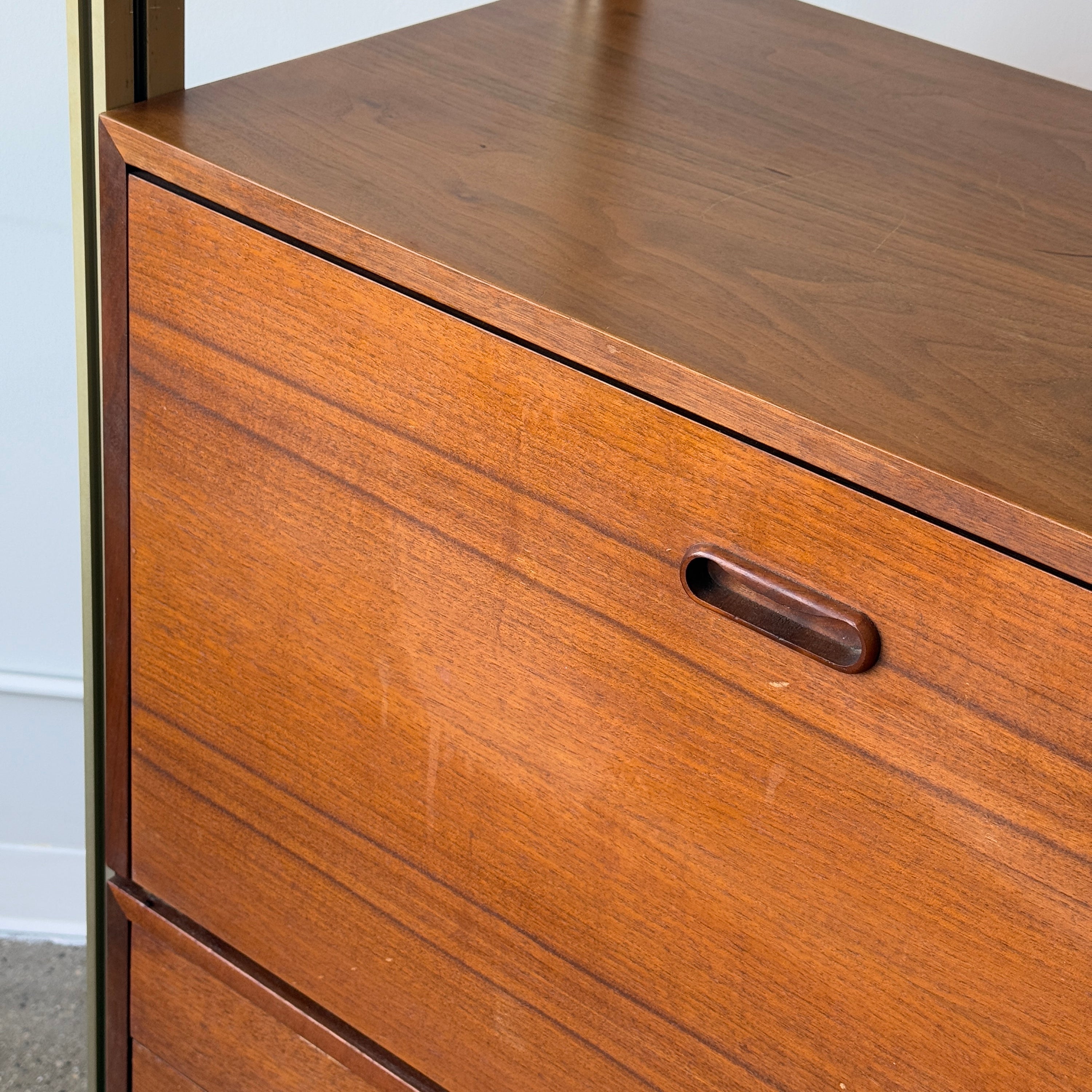 Omni Freestanding Shelving Unit w/ Secretary Desk by George Nelson