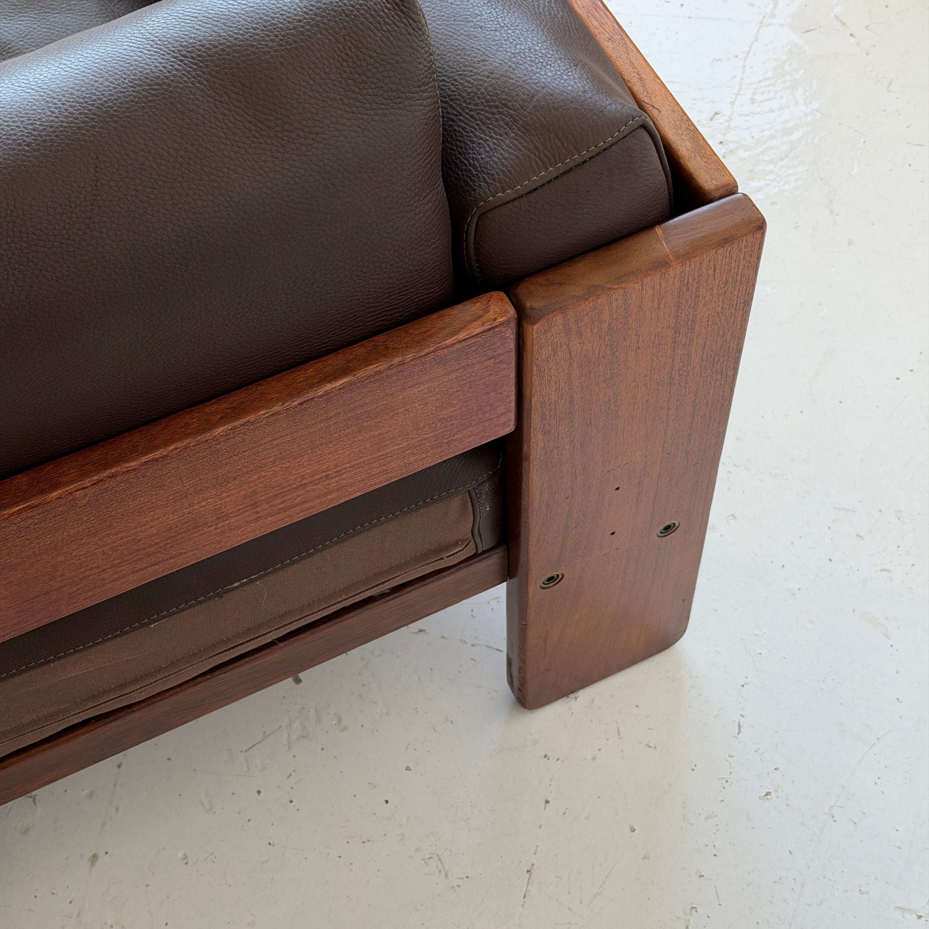 Rosewood Bastiano Sofa by Afra + Tobia Scarpa for Gavina