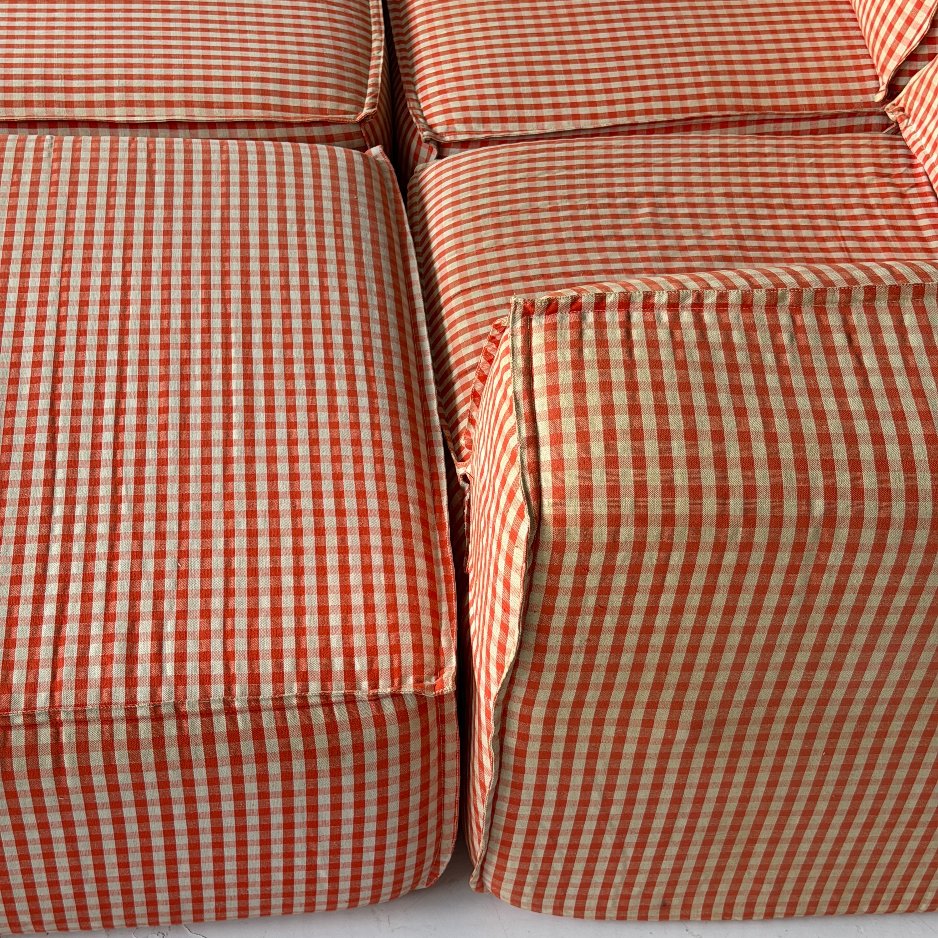 Playpen Sectional by Hans Hopfer for Roche Bobois in Gingham