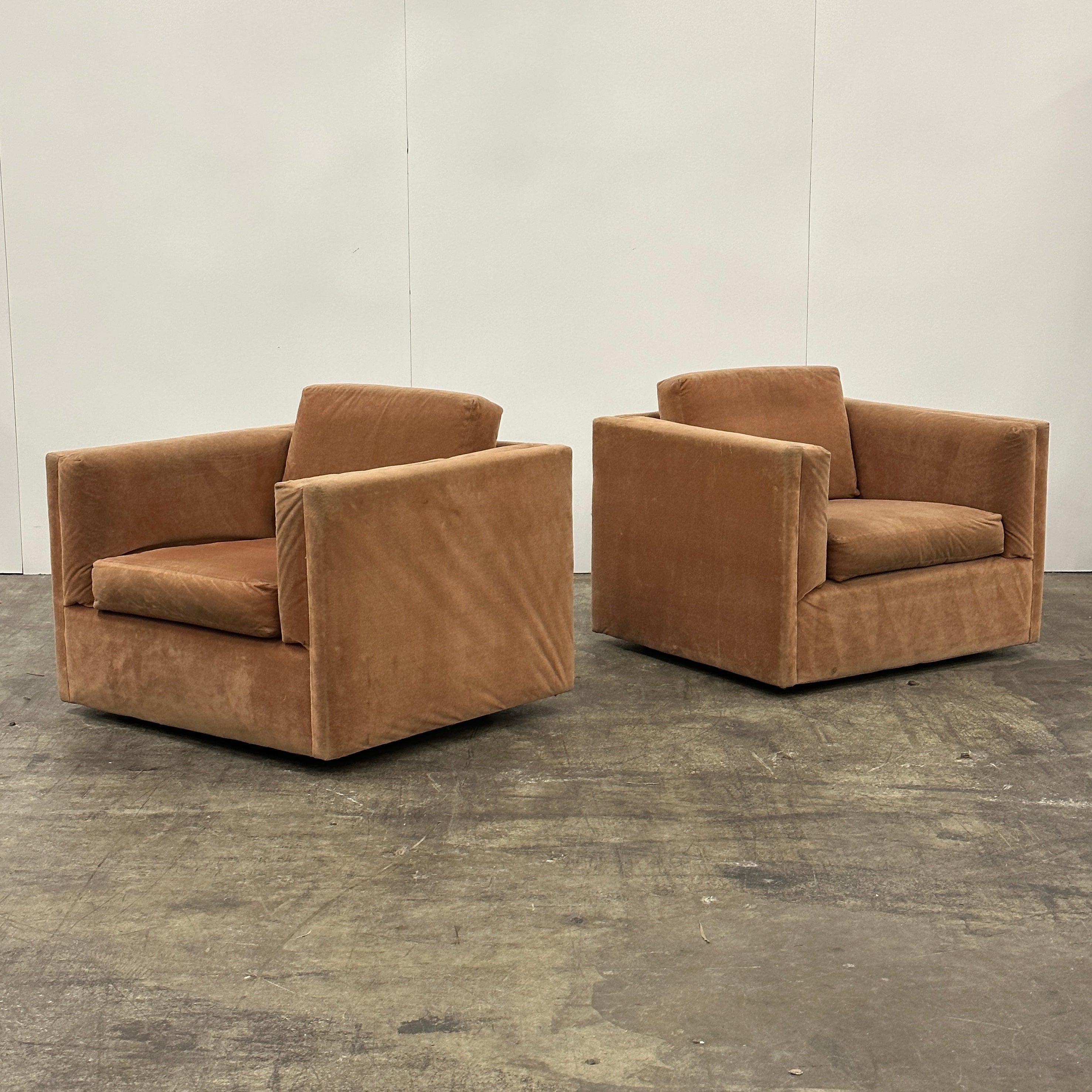 Vintage Cubic Chairs by Thayer Coggin