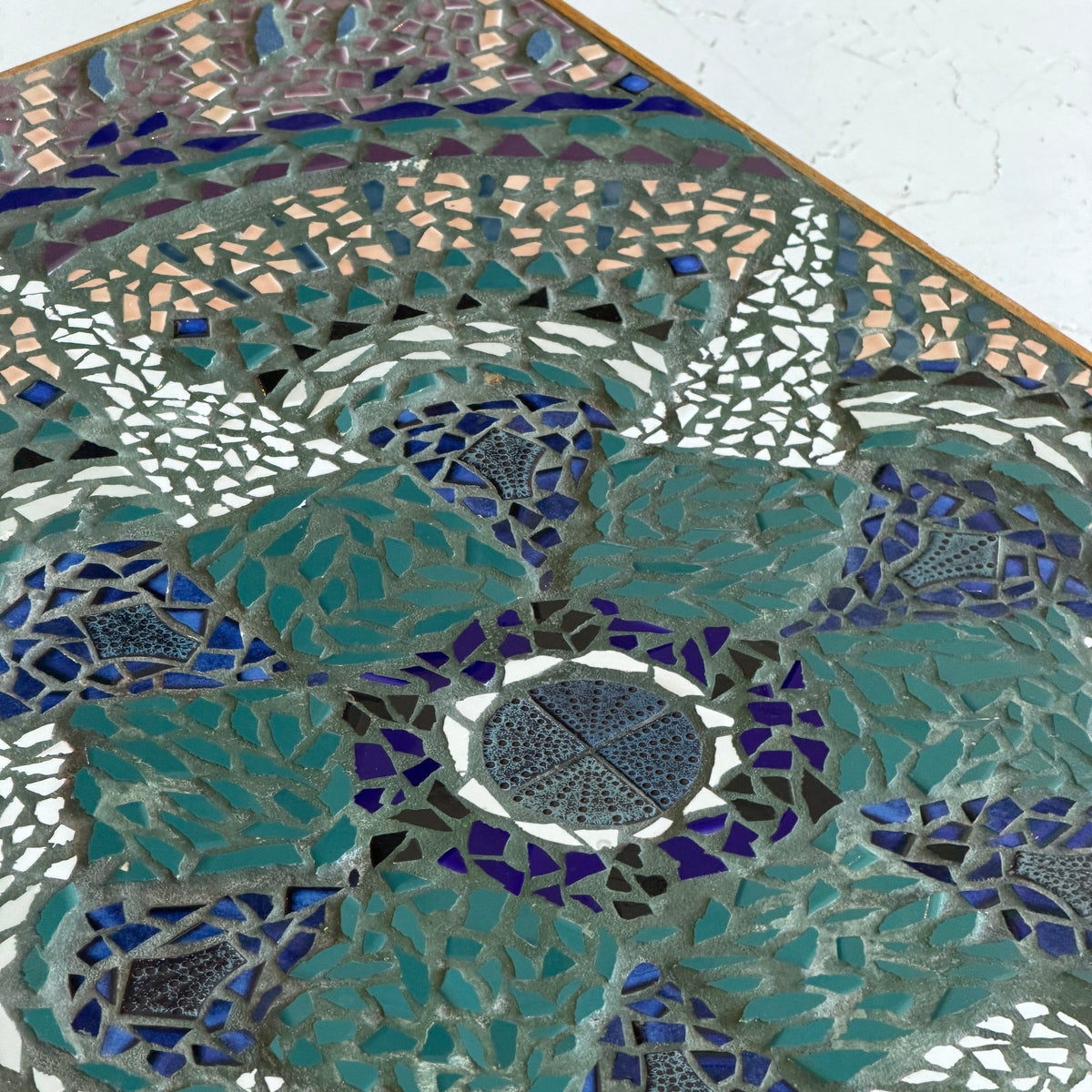 Belgian Mosaic + Wood Coffee Table
