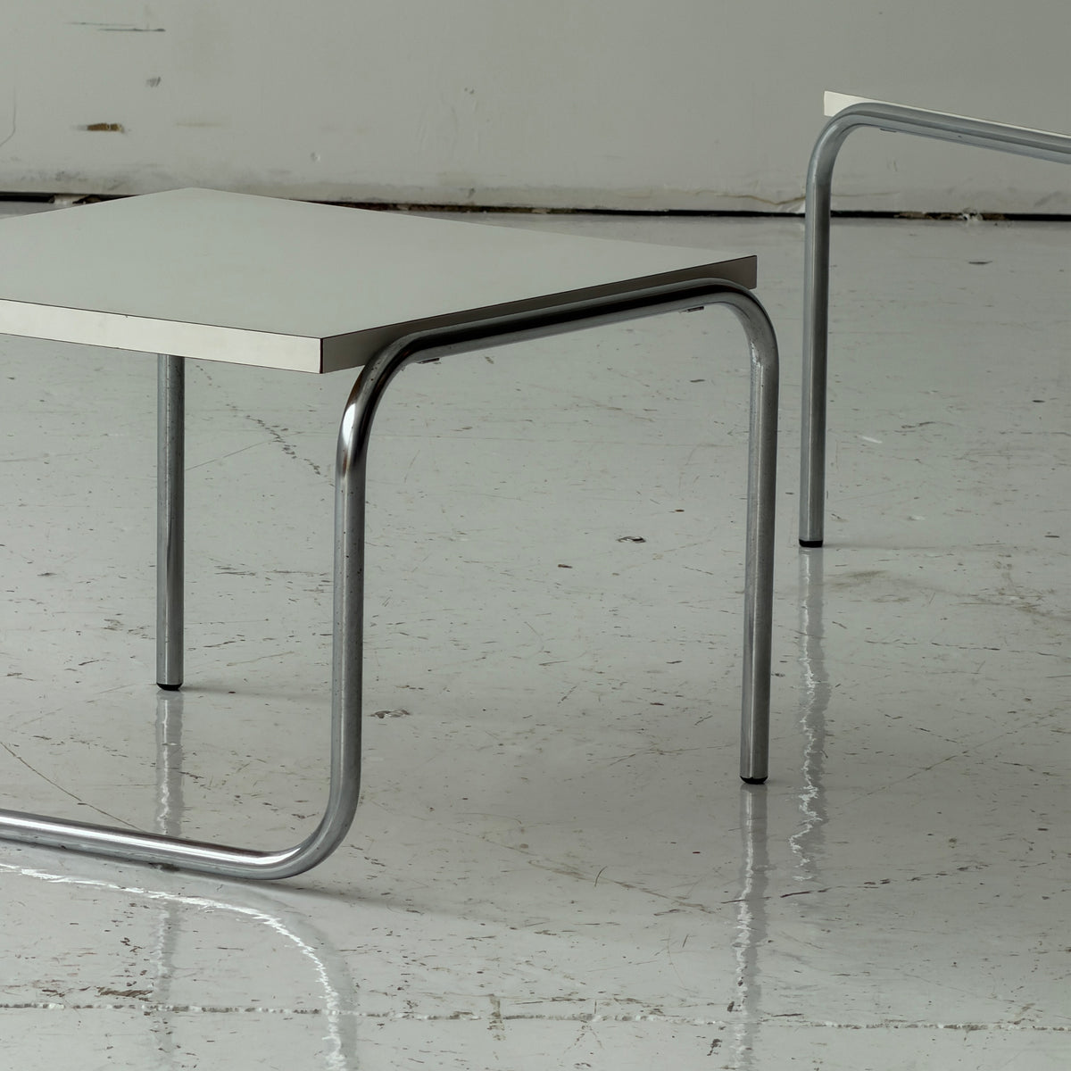 Bauhaus Laminate Low Side Tables by Meurop