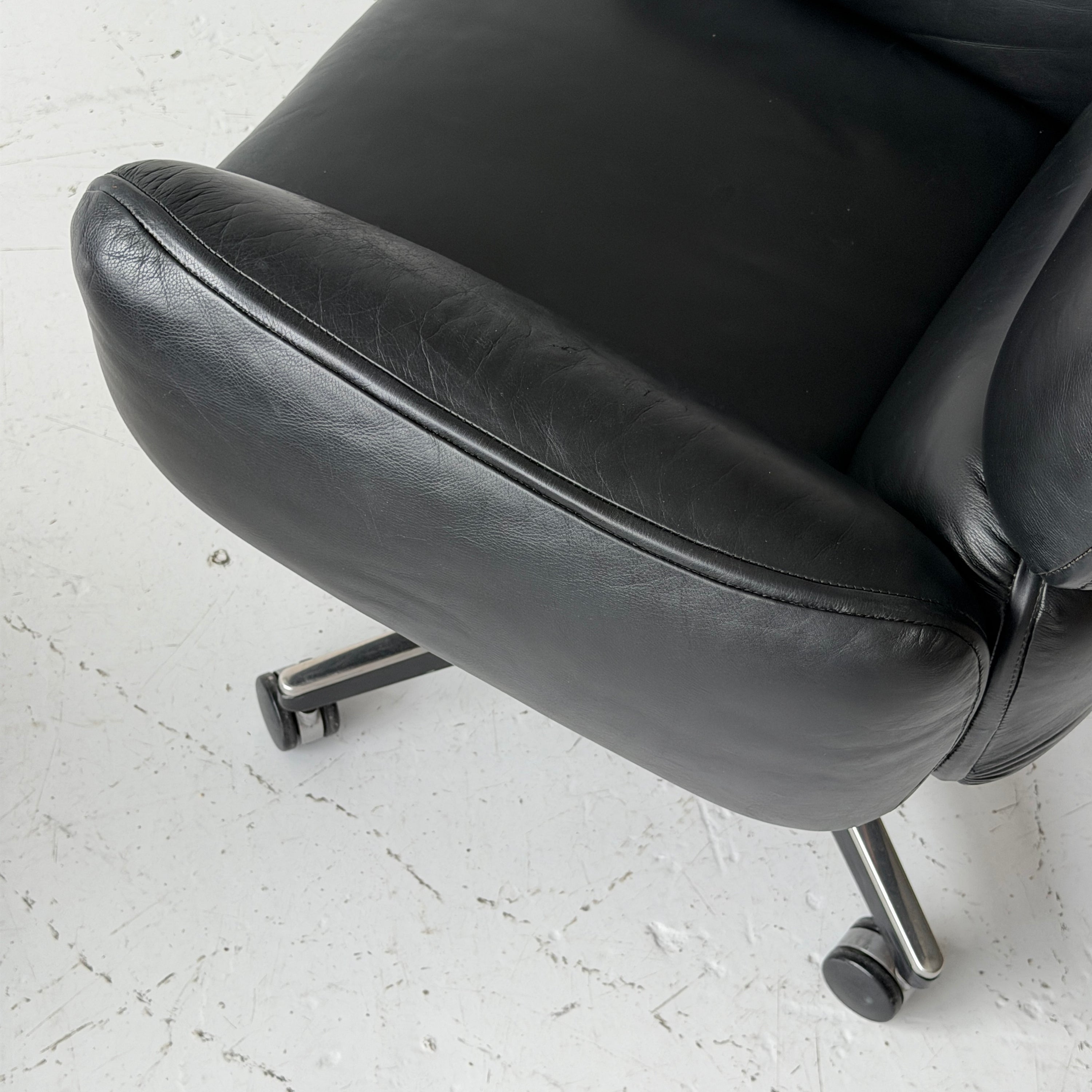 Executive Leather Office Chair by Otto Zapf for Knoll
