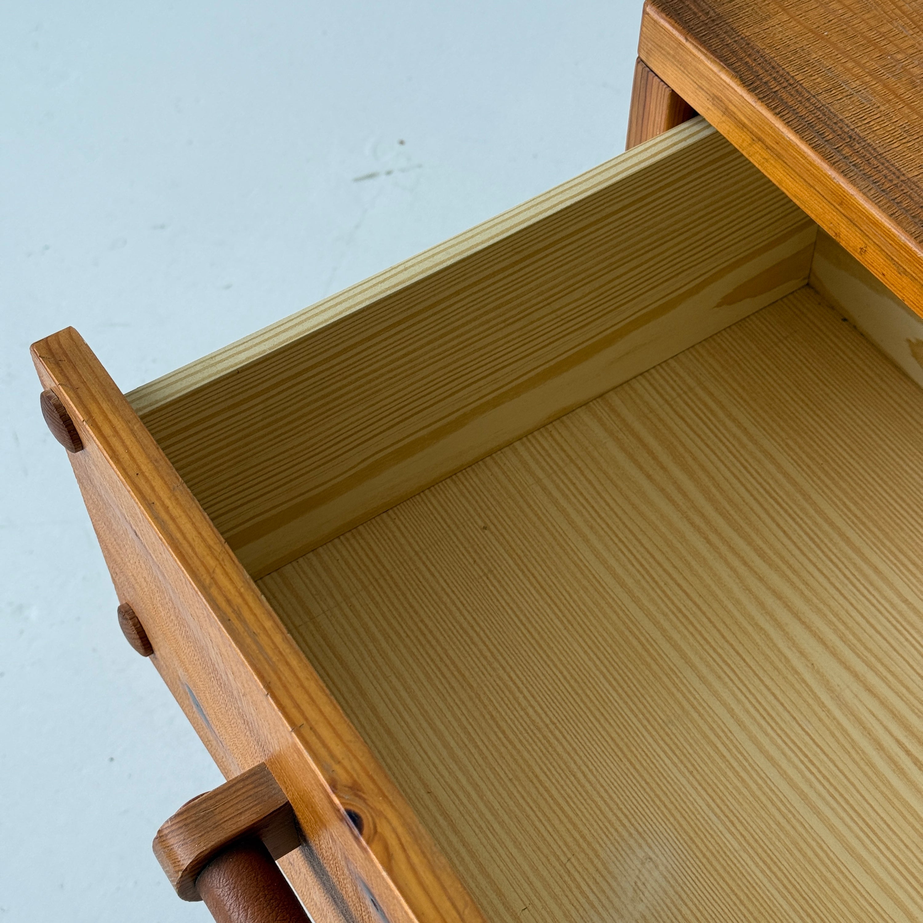 Swedish Pine Dresser w/ Leather Pulls