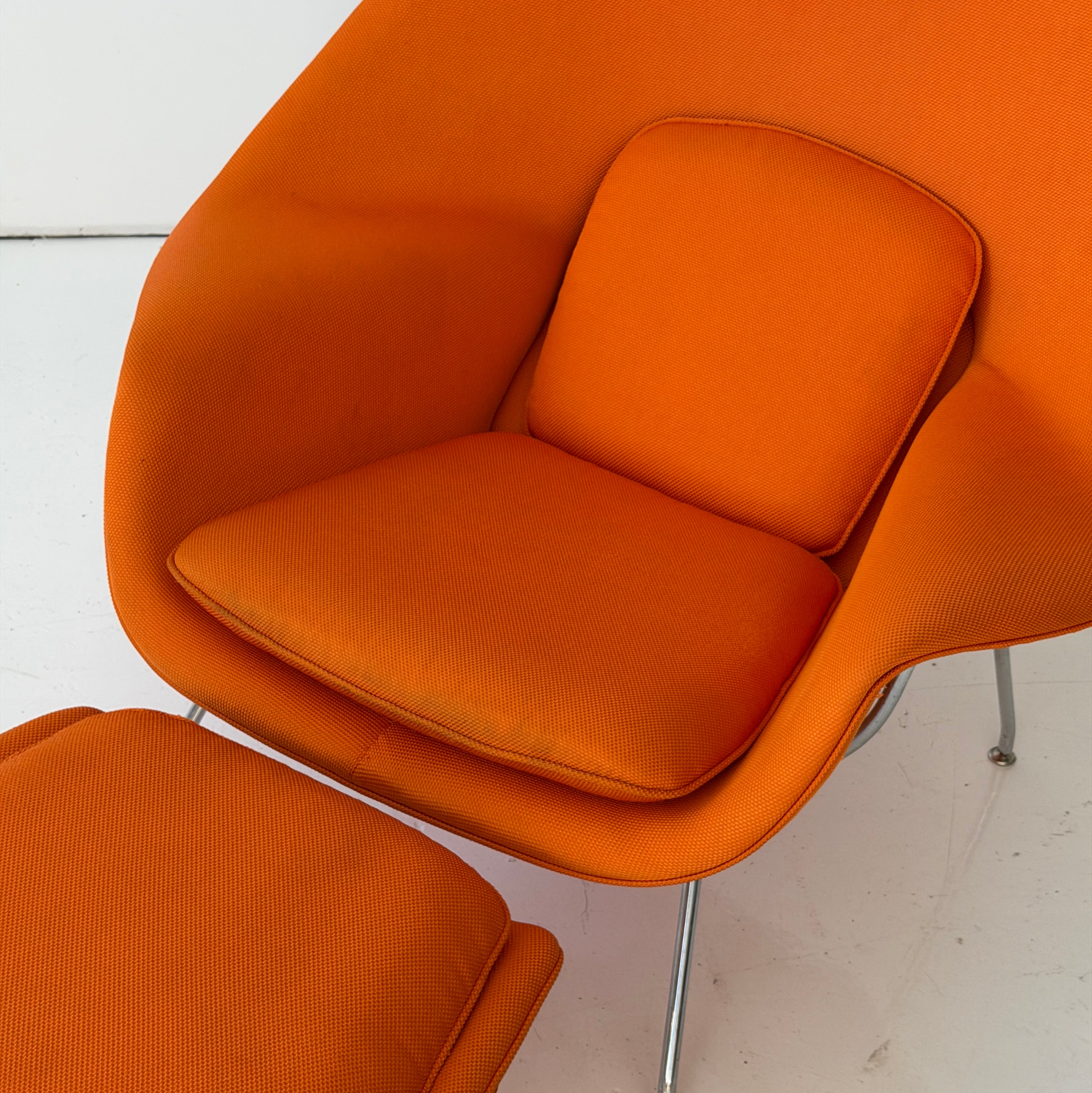 Womb Chair + Ottoman by Eero Saarinen for Knoll
