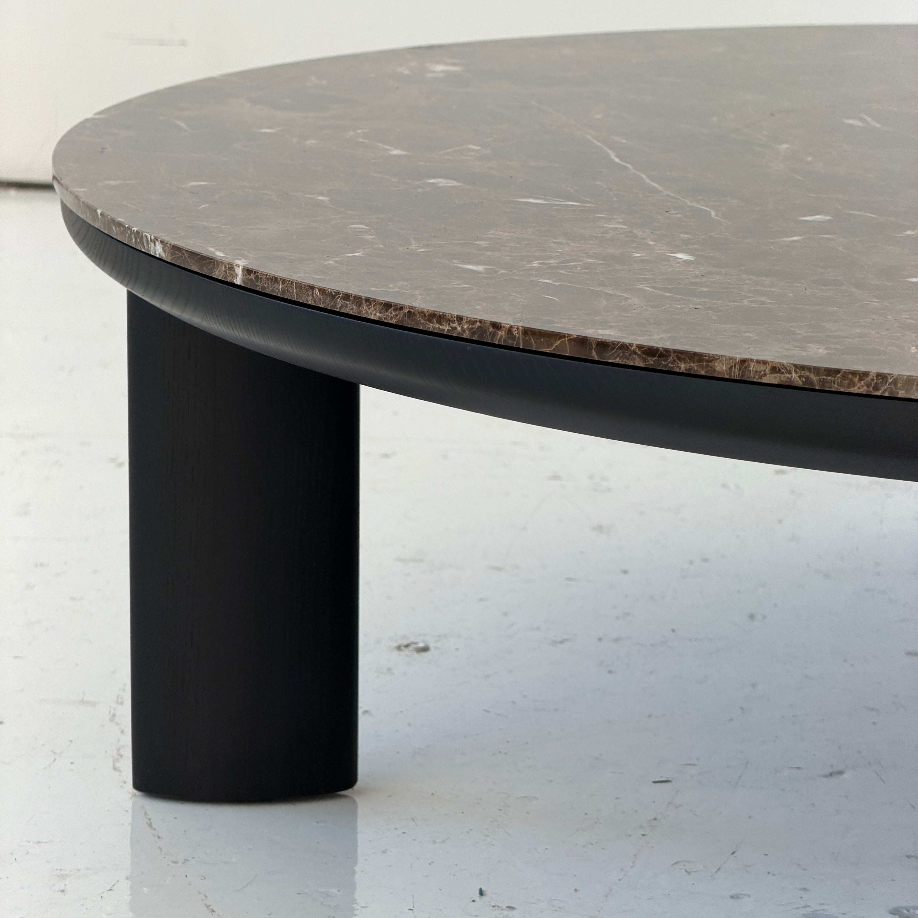 Brown Marble Coffee Table by Ligne Roset