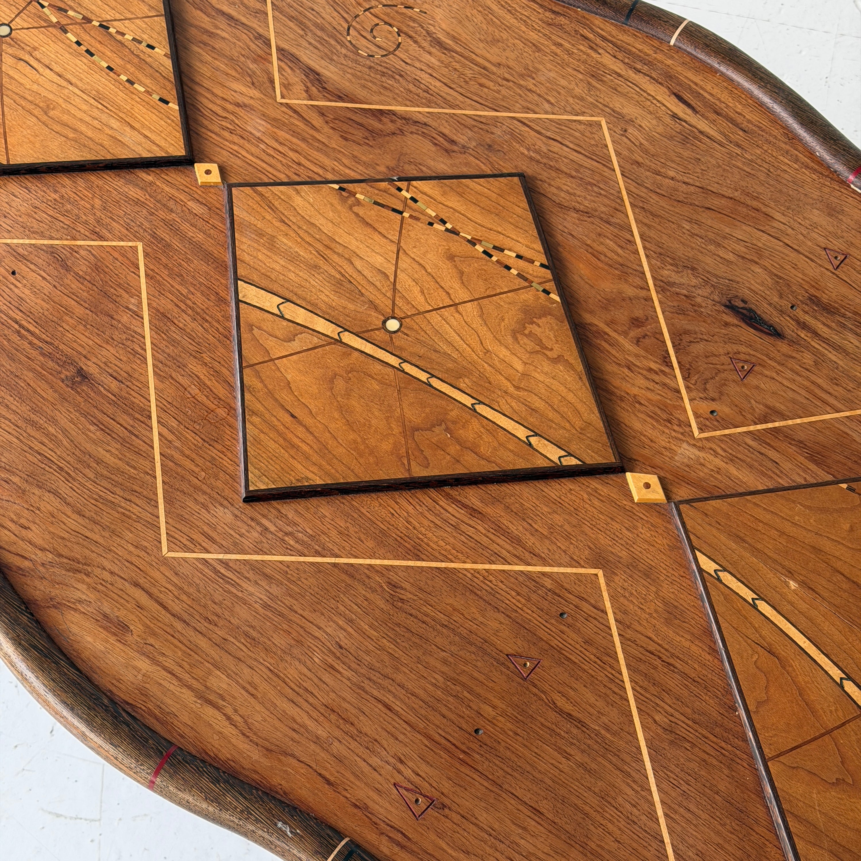Inlaid Studio Made Coffee Table by Steven Spiro