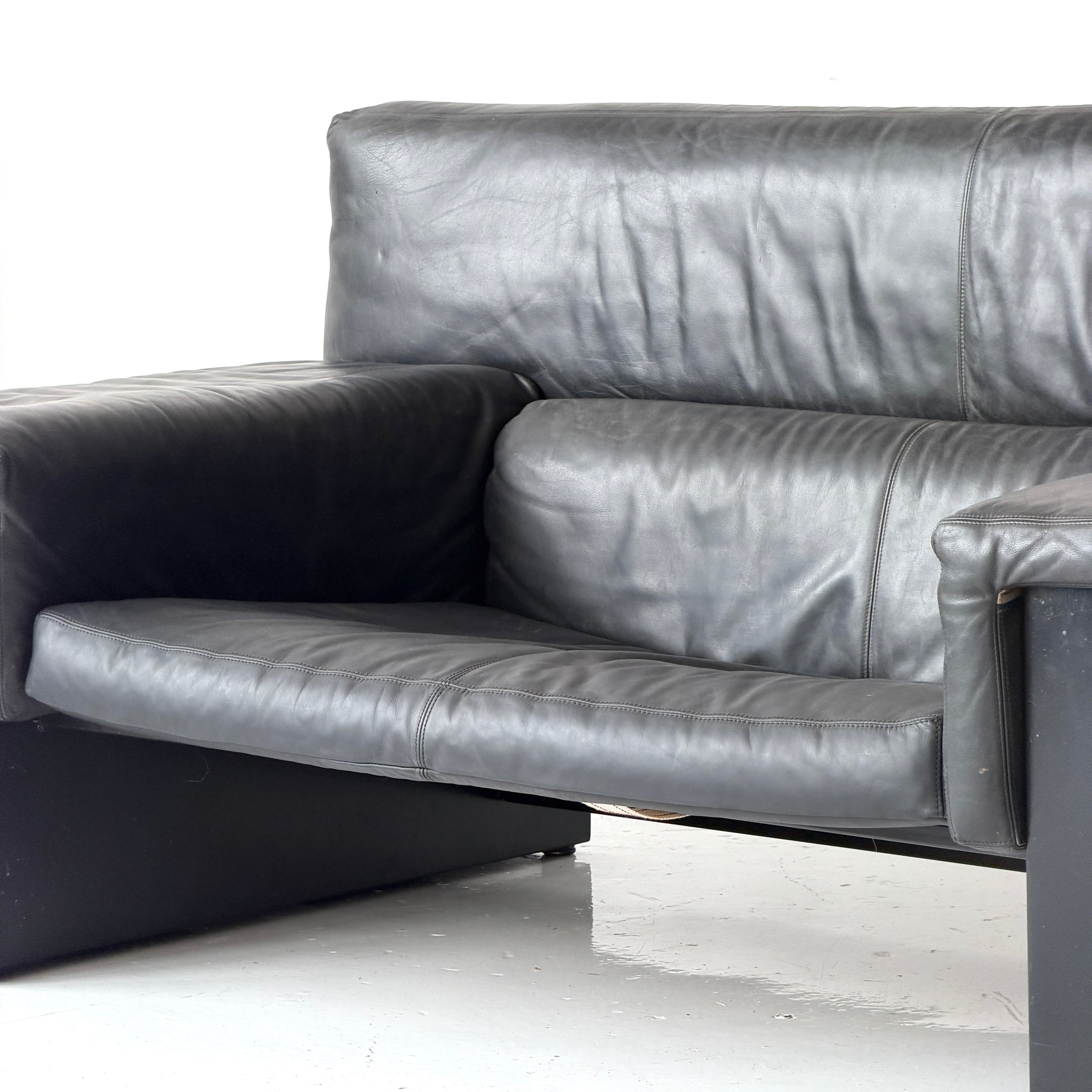 Leather Brigadier Sofa by Cini Boeri for Gavina