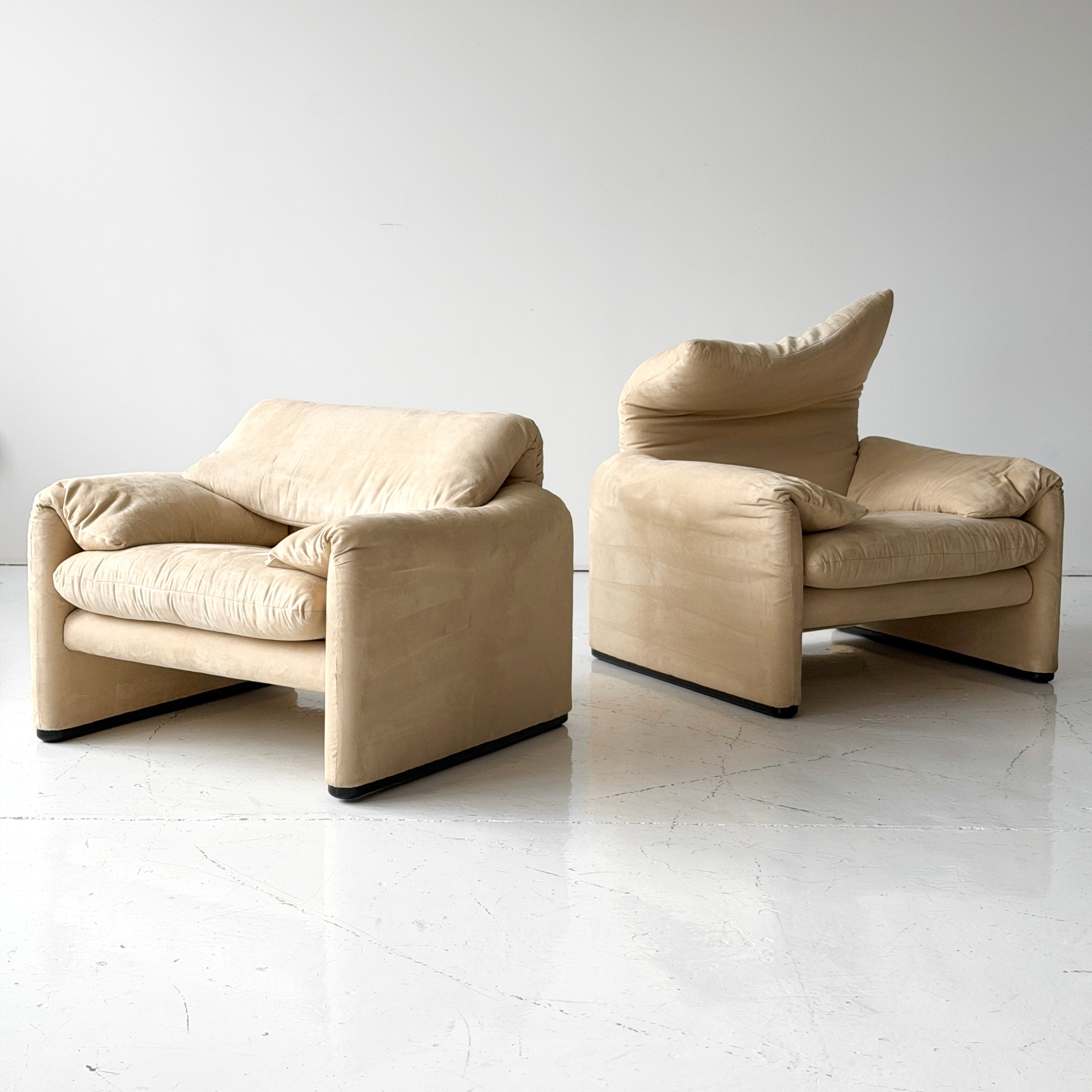Maralunga Chairs by Vico Magistretti for Cassina