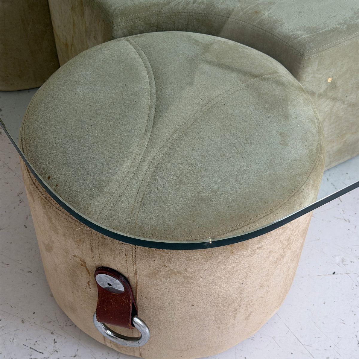 Coffee Table w/ Stools by Guido Faleschini for i4 Mariani