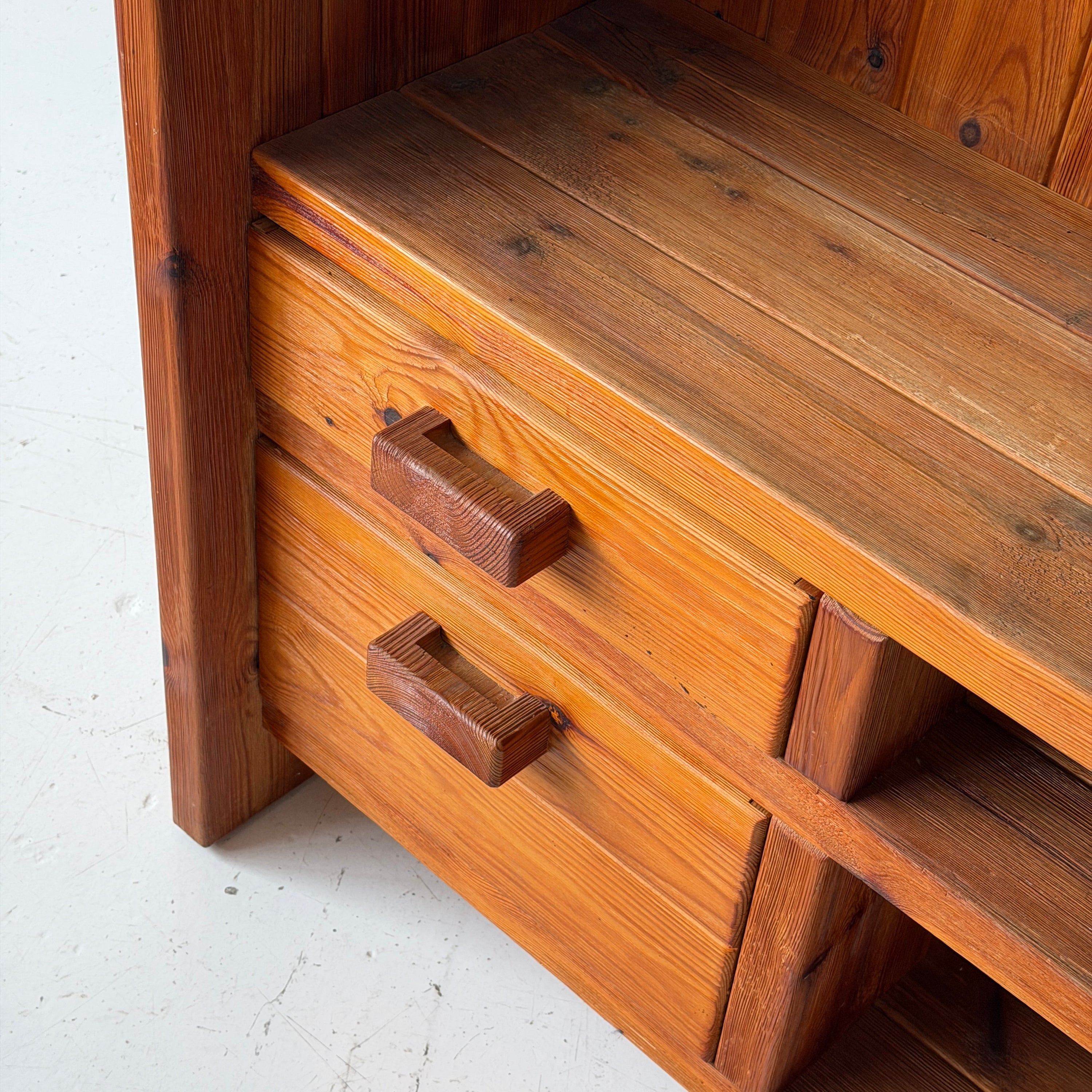Christian IV Danish Pine Shelf by Hans Frydendal