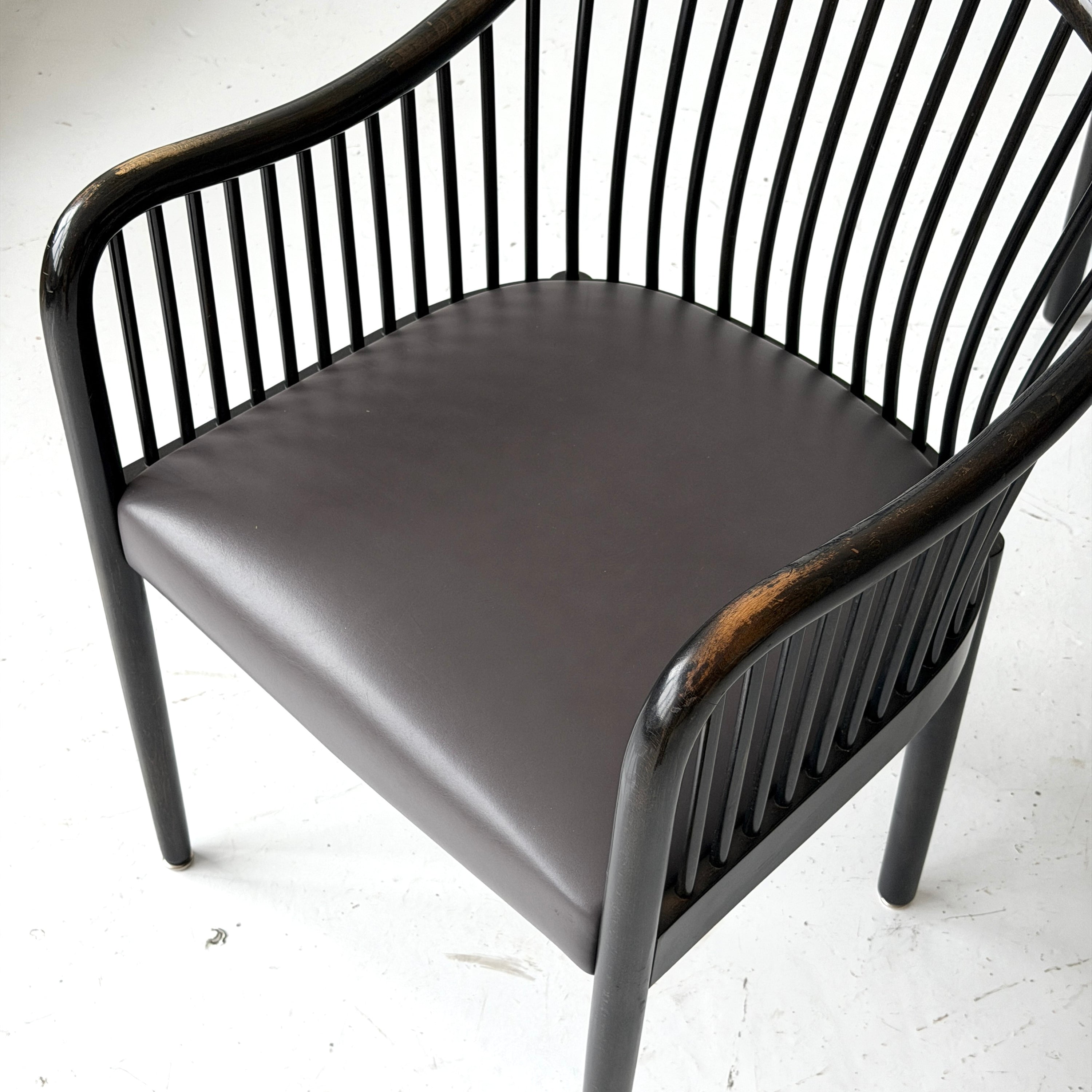 Bentwood Spindle Chairs by Ward Bennett for Brickell Associates
