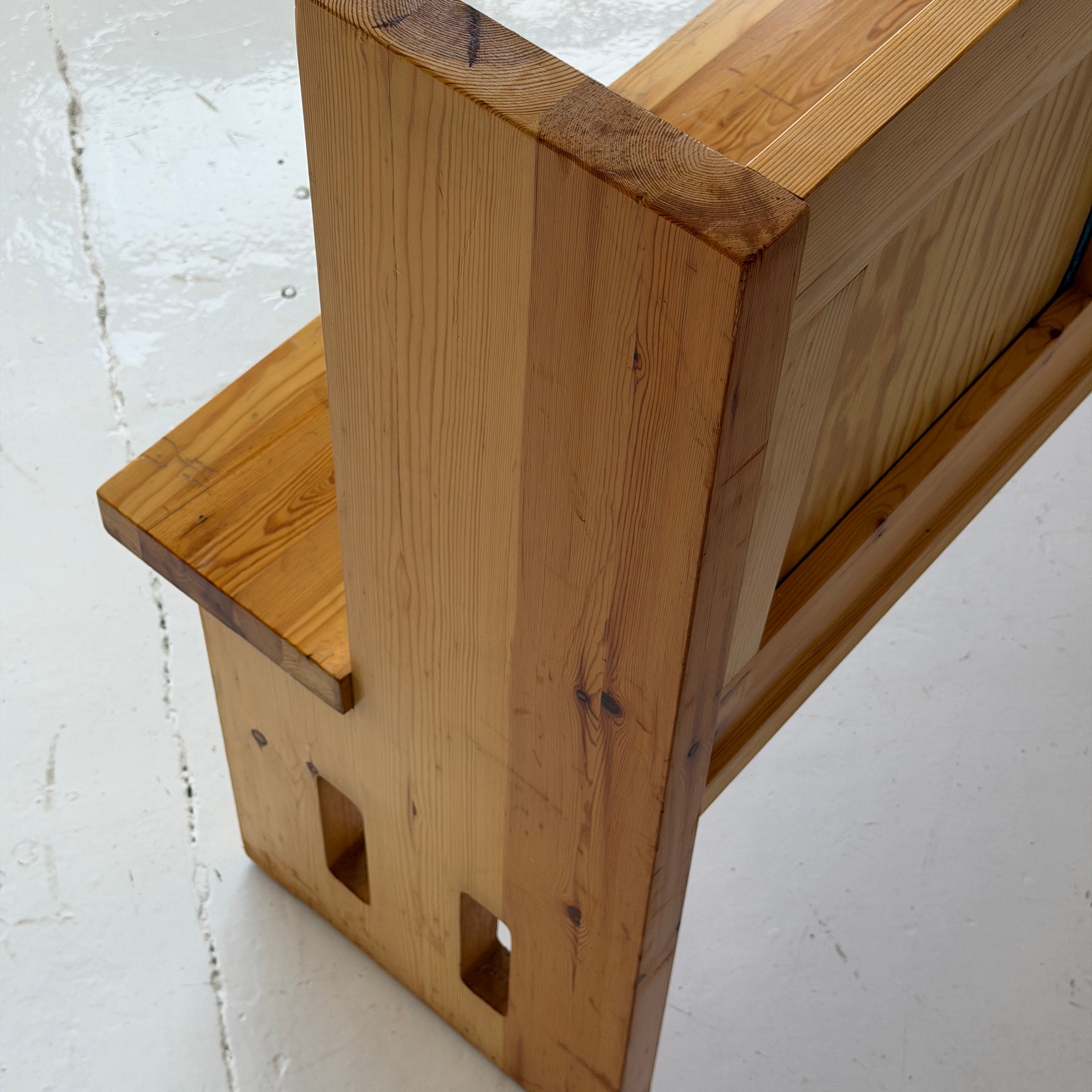 Swedish Pine Upholstered Banquette Benches