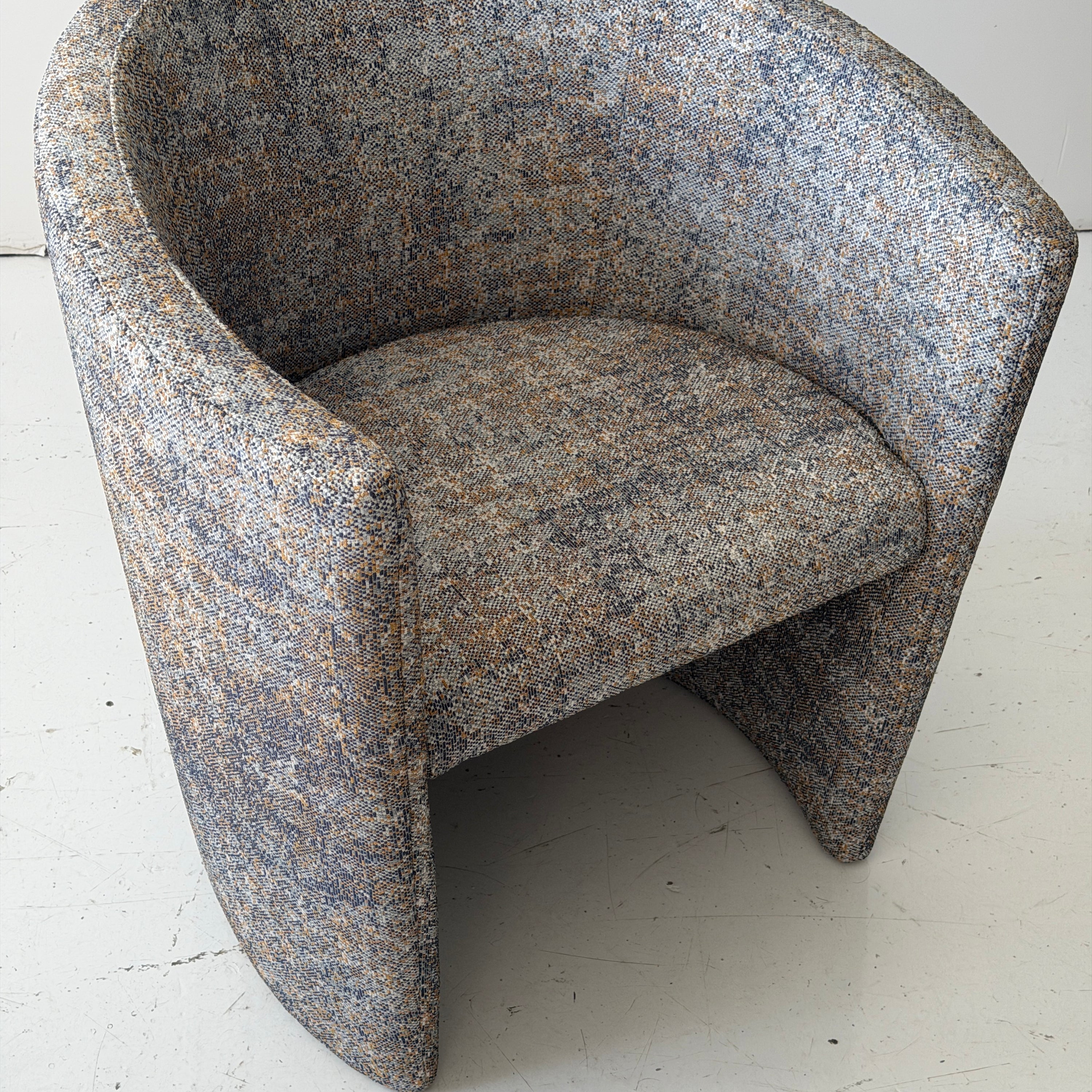 Asymmetrical Club Chairs by Wittman