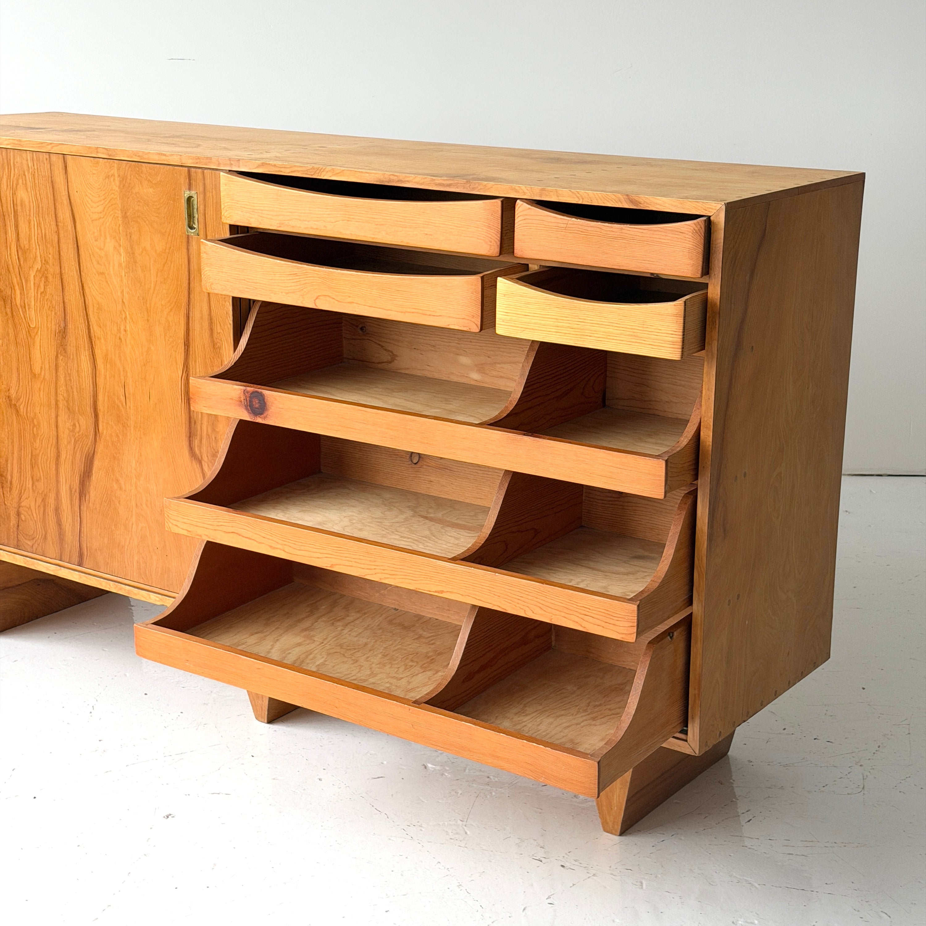 Inlaid Wood Credenza by Herbert Fritz Jr.