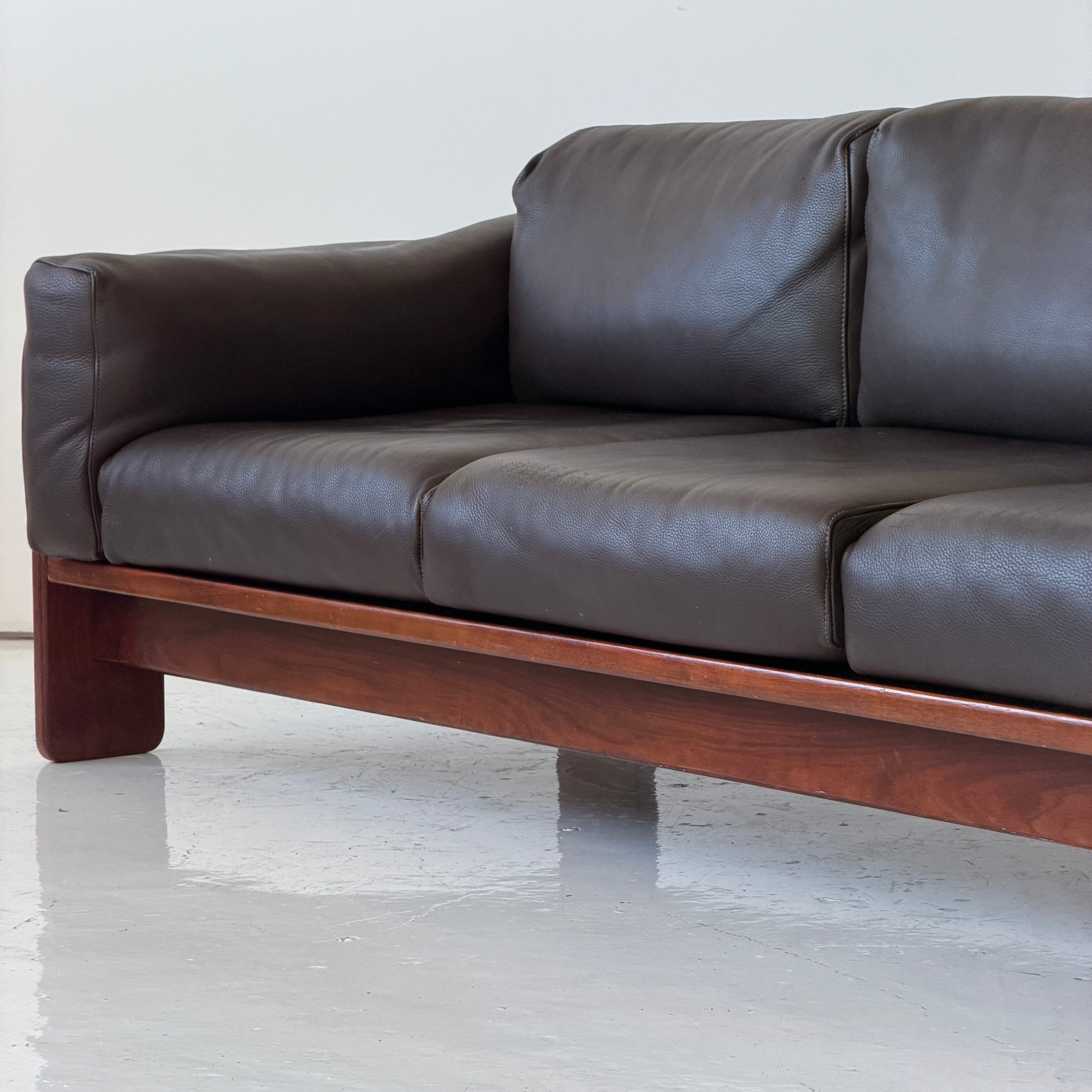 Rosewood Bastiano Sofa by Afra + Tobia Scarpa for Gavina