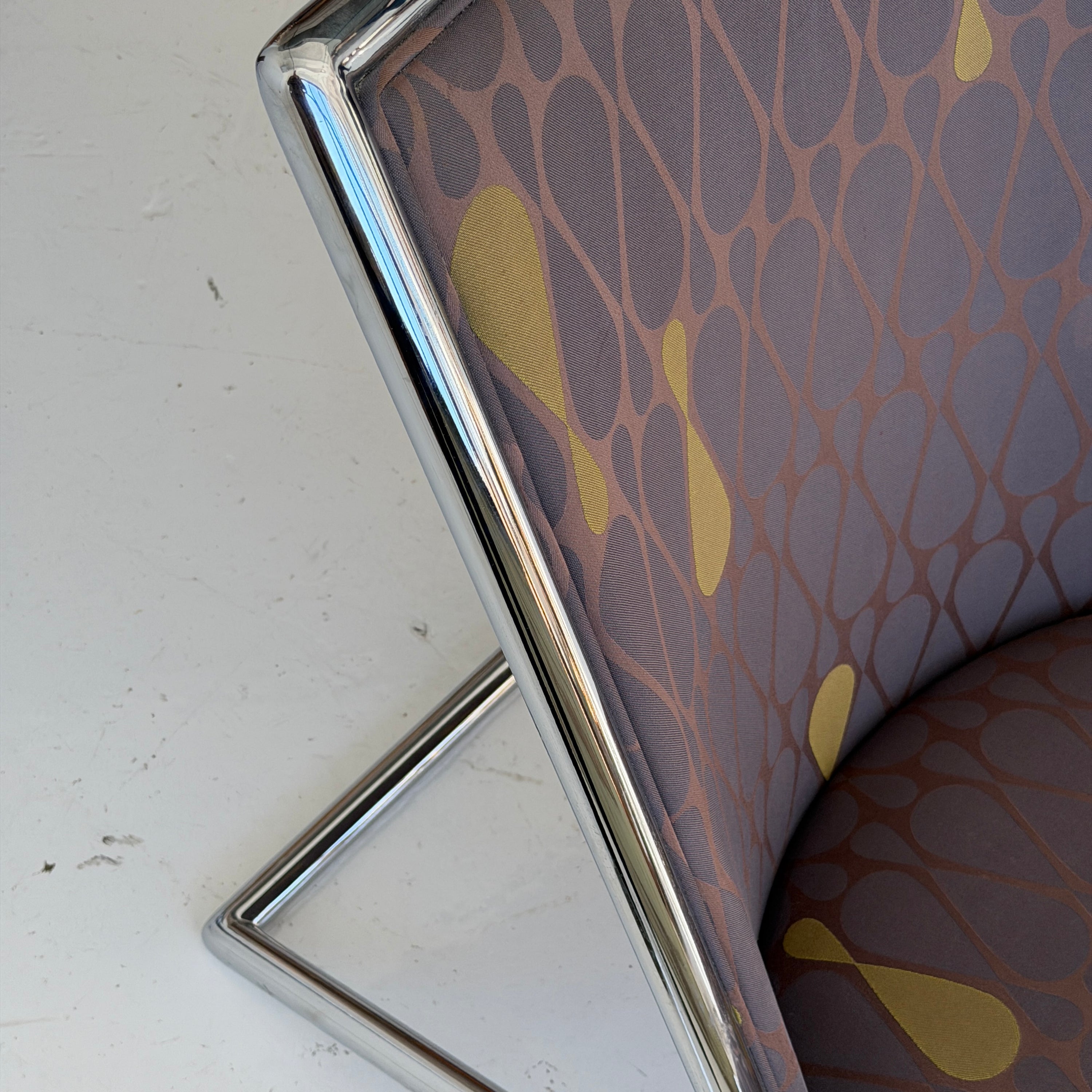 Metal Scissor Chairs by Ward Bennett for Brickell Associates
