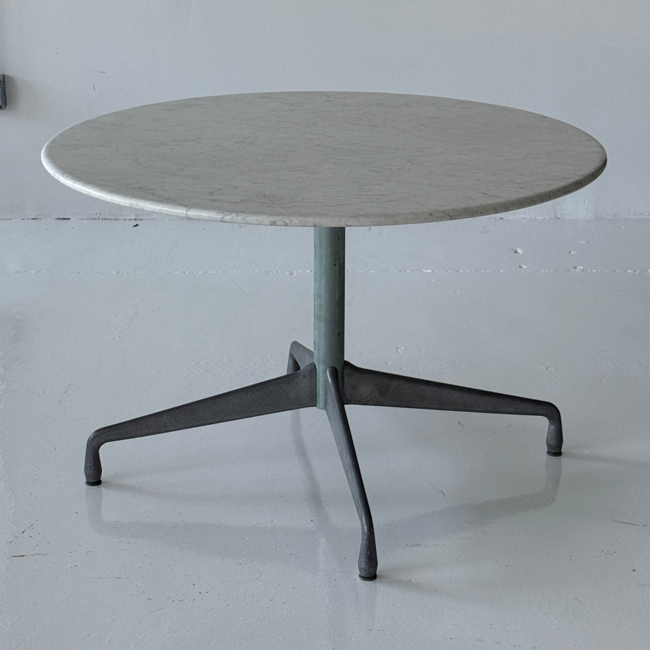 Original Marble Aluminum Group Table by Charles and Ray Eames for Herman Miller