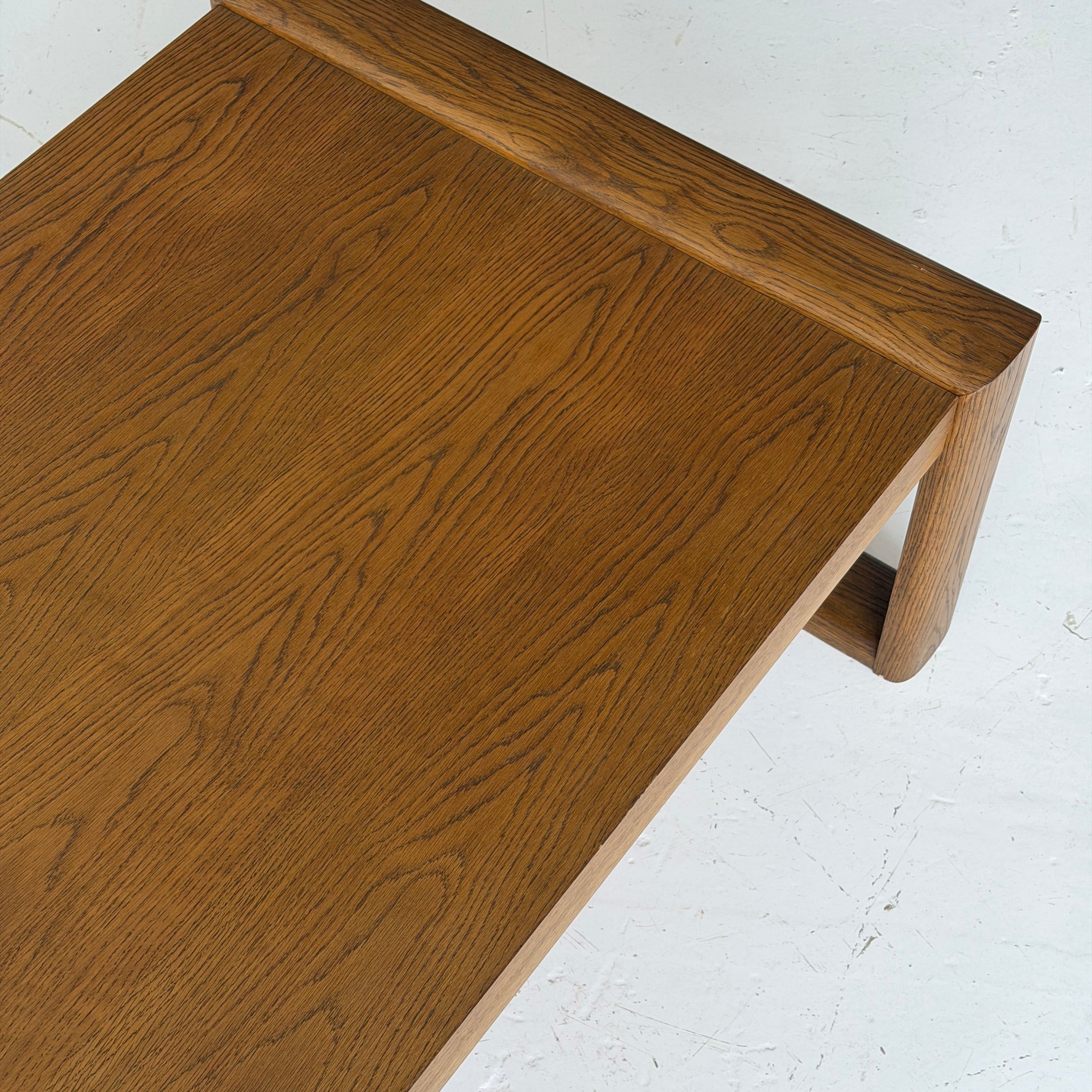 Monumental Oak Brutalist Coffee Table