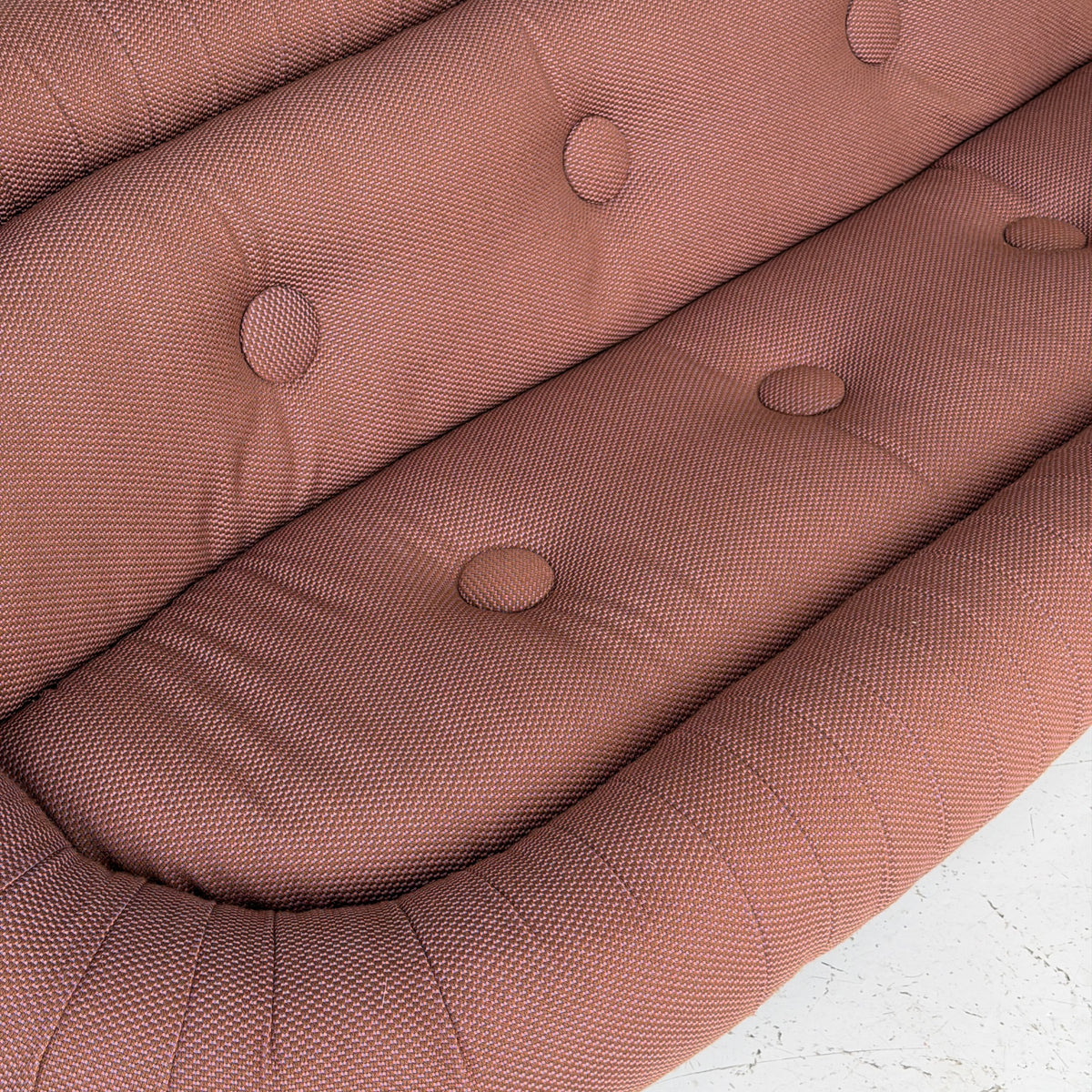 Overstuffed Ruched Big Button Sofa