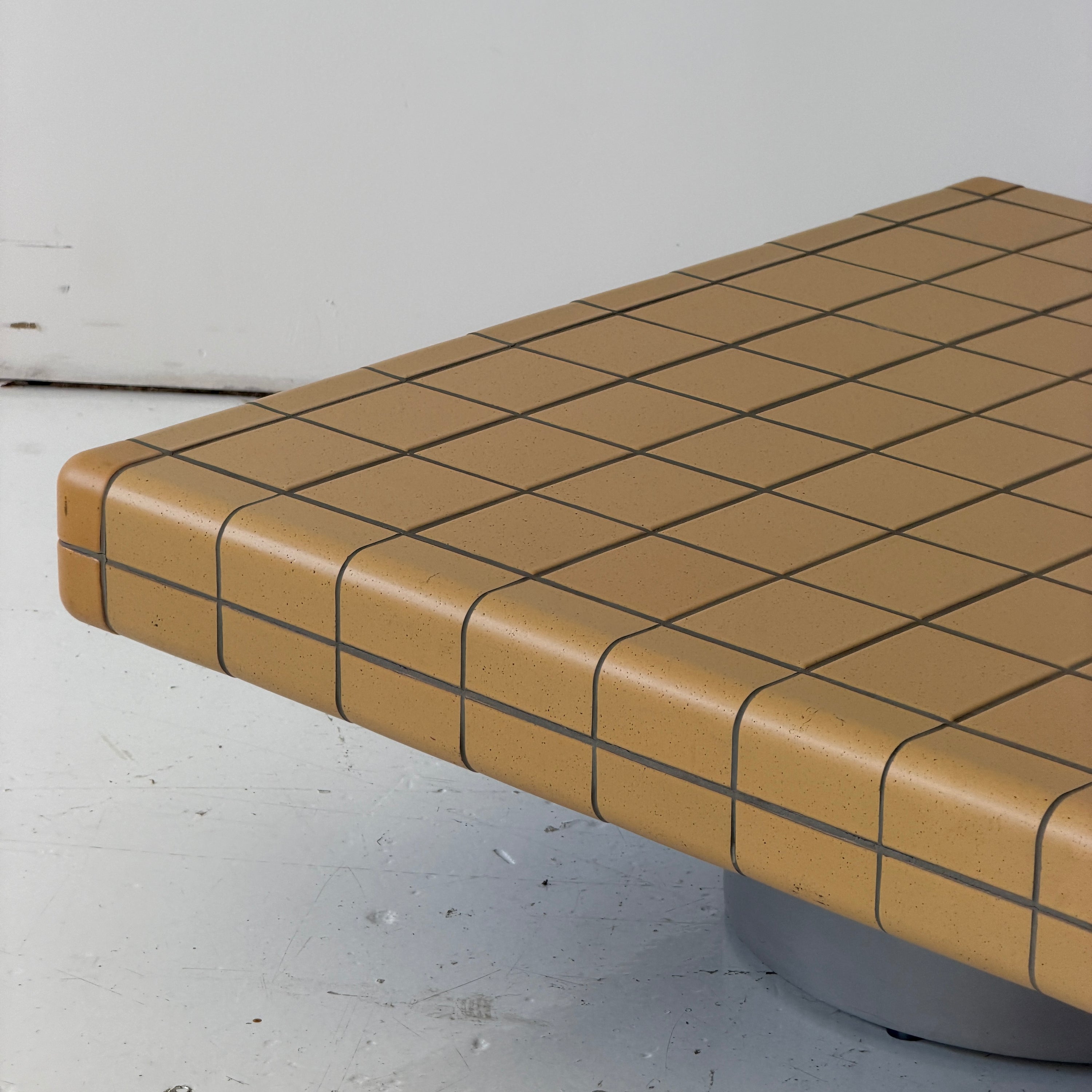 Yellow Tile/Concrete Coffee Table