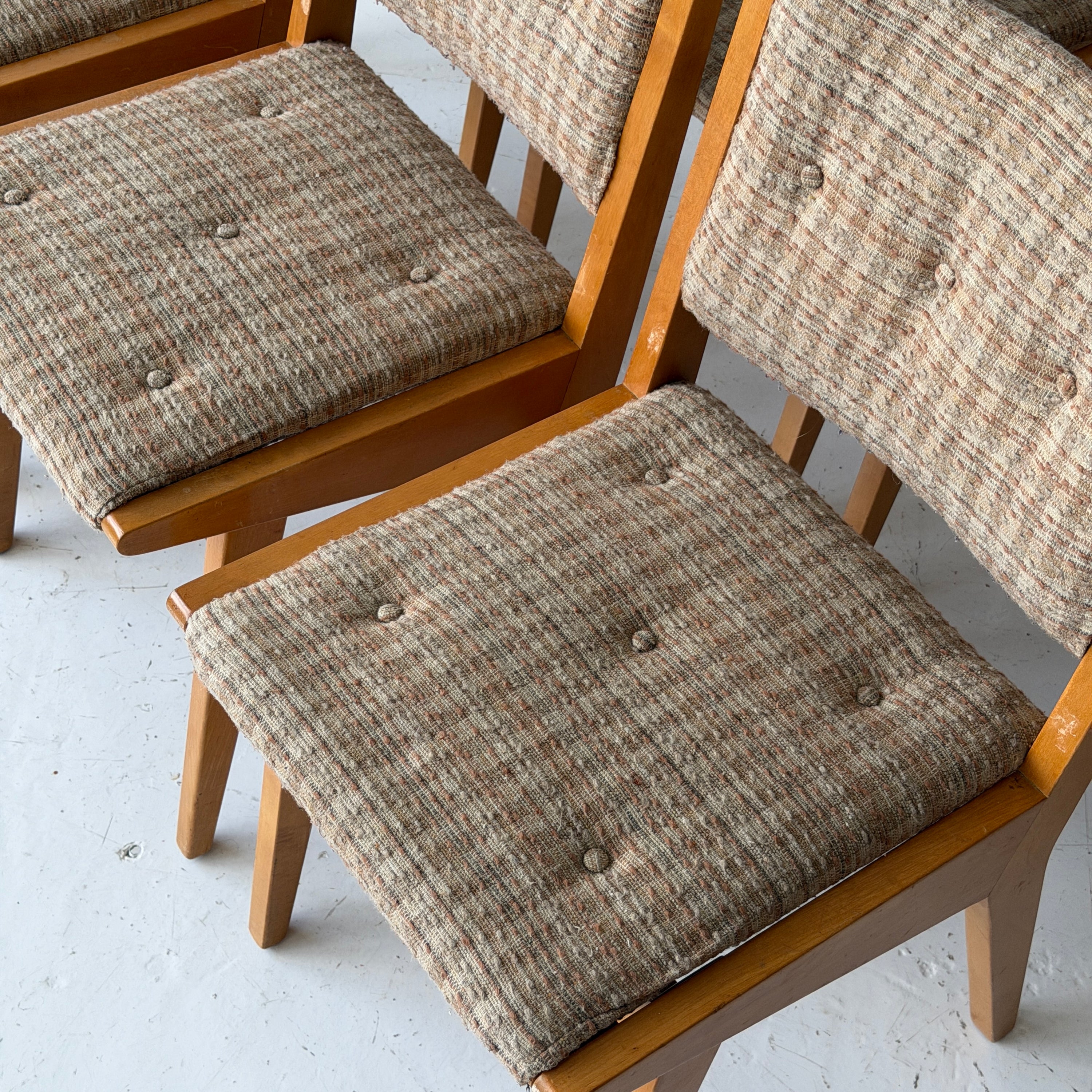 Wood Dining Chairs by Jens Risom for Knoll