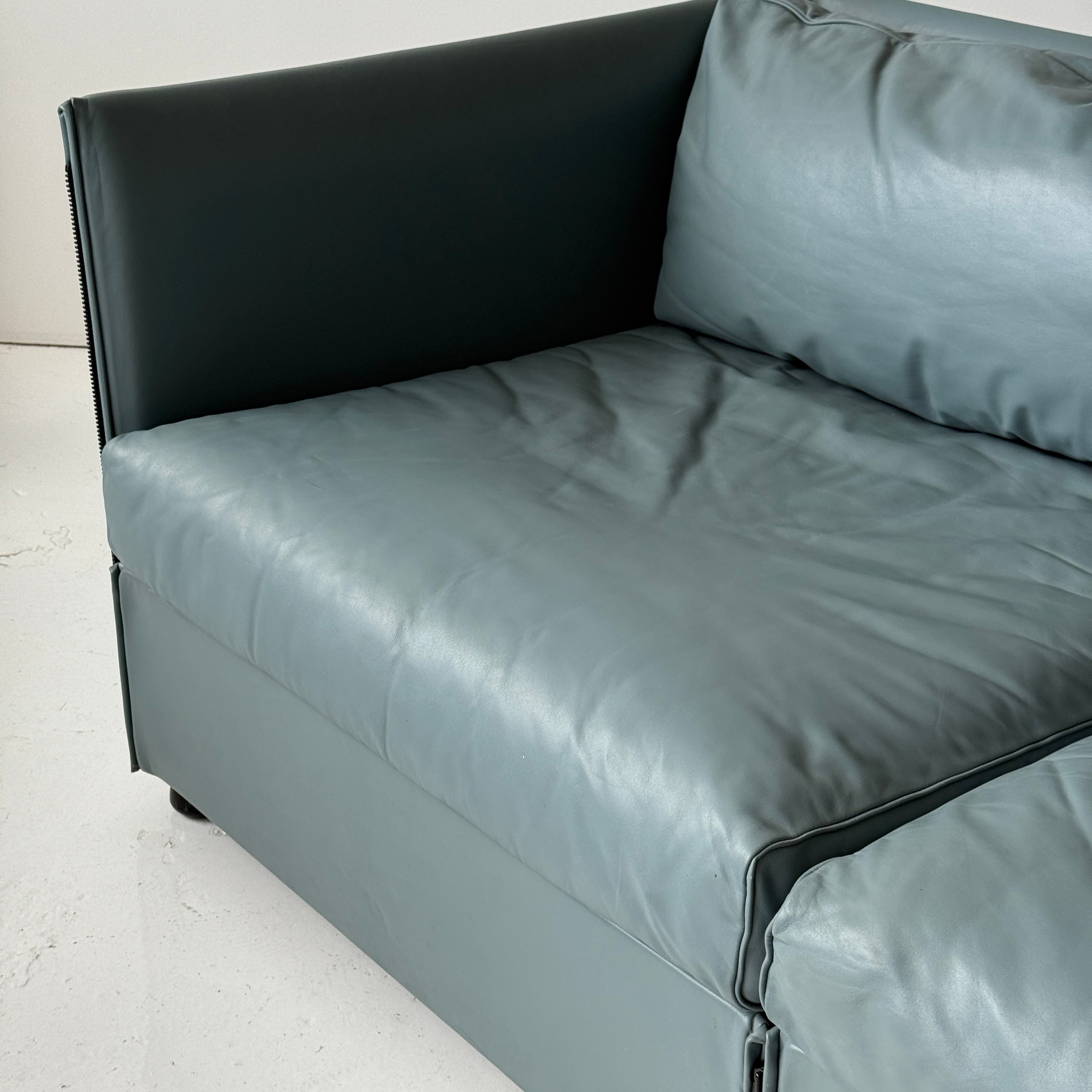Landeau Leather Sofa by Mario Bellini for Cassina