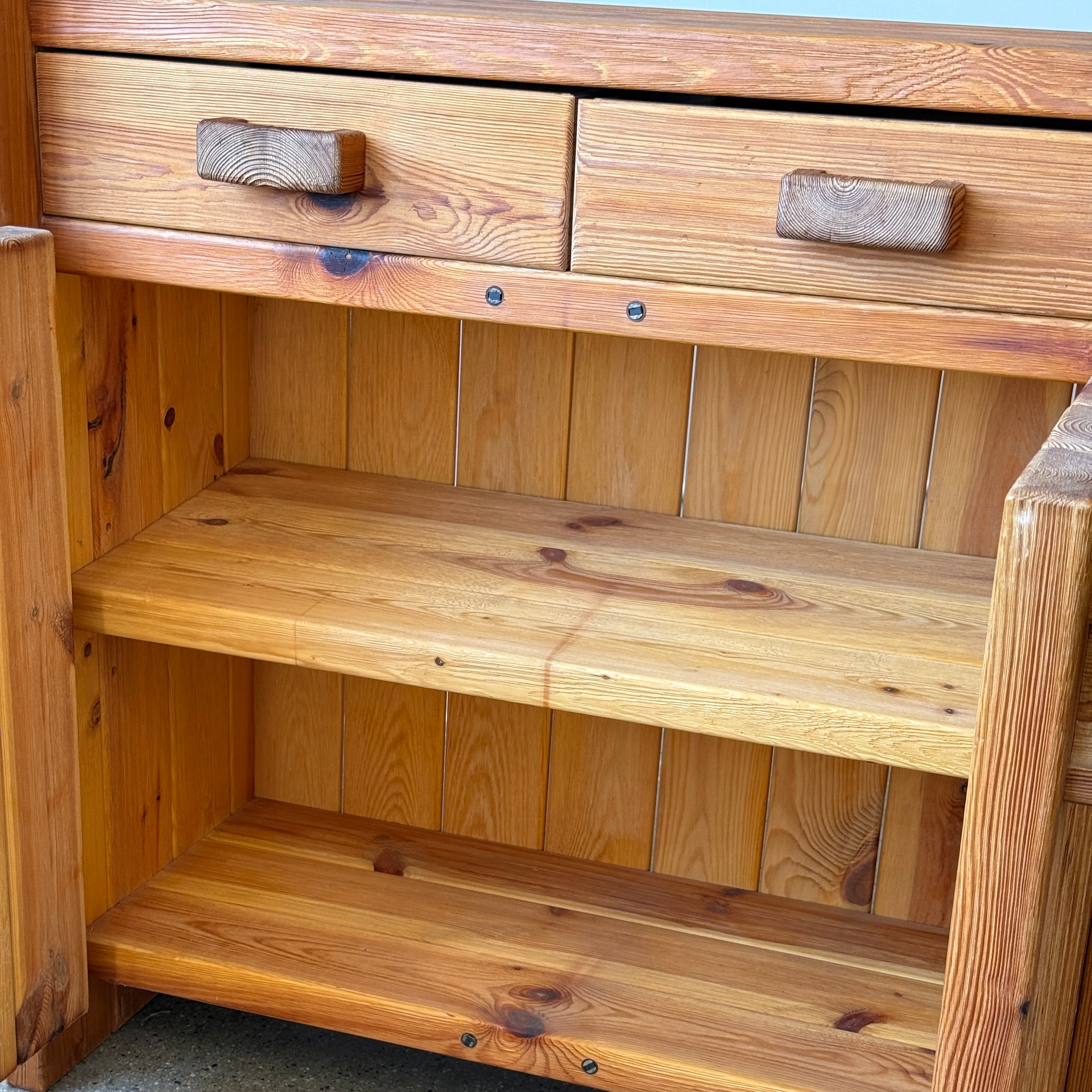 Christian IV Danish Pine Cabinet by Hans Frydendal