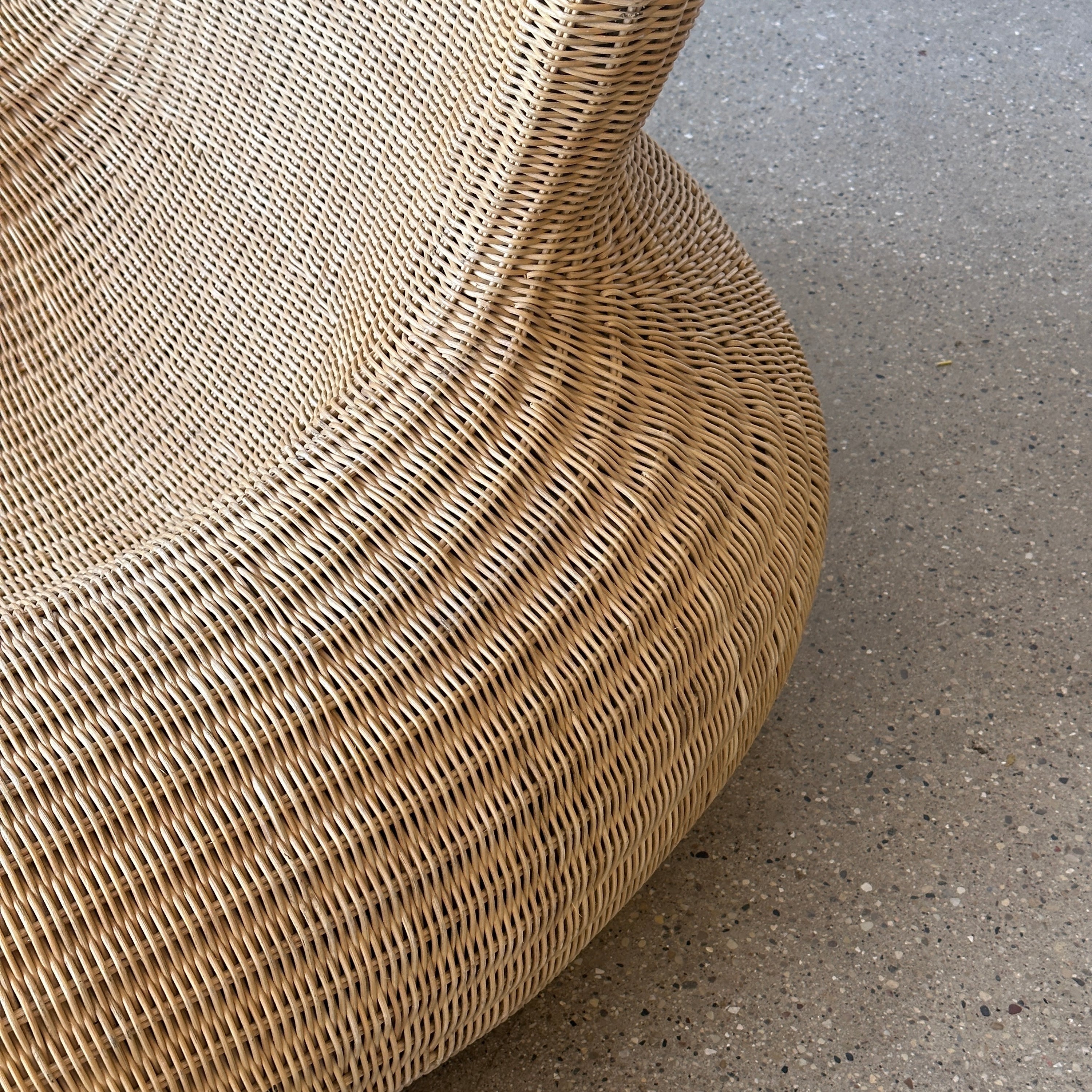 Sculptural Rattan Chaise by Carl Ojerstam for Ikea