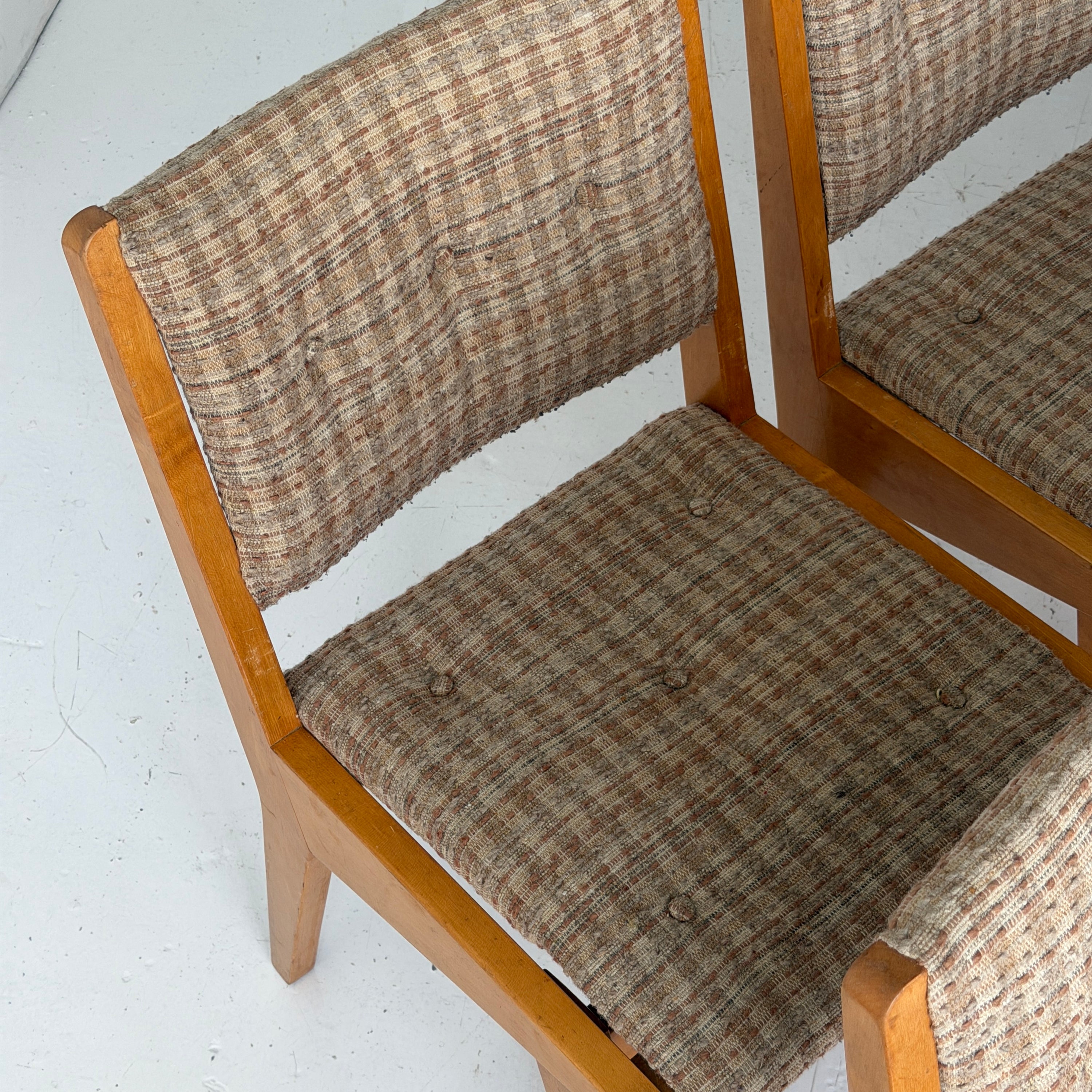 Wood Dining Chairs by Jens Risom for Knoll