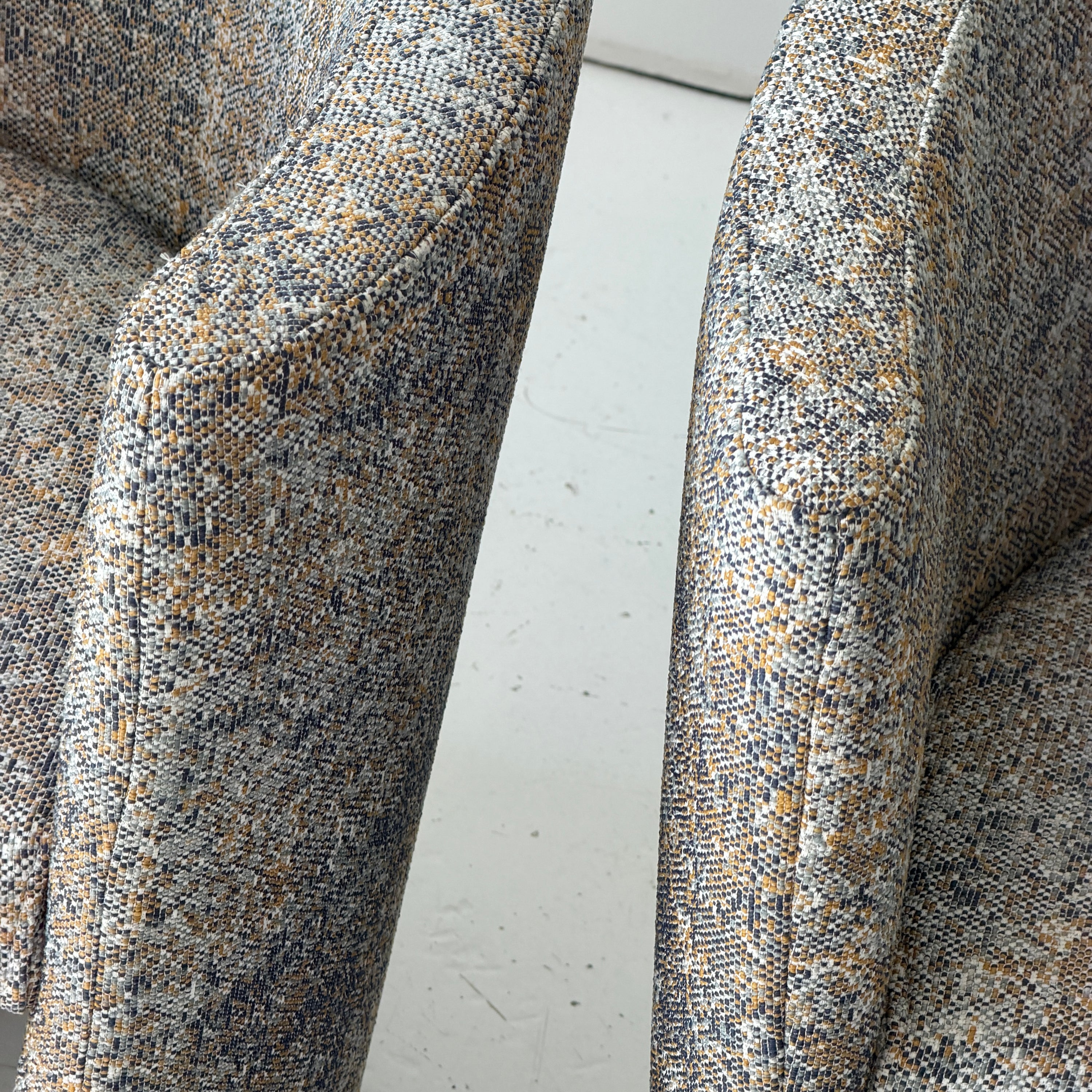 Asymmetrical Club Chairs by Wittman