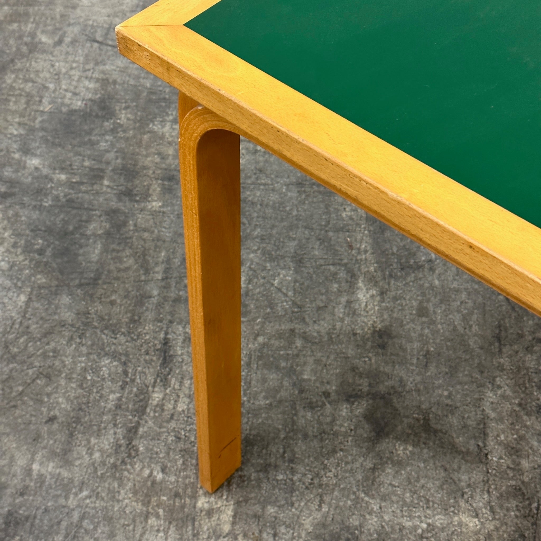 Square Green Table by Rud Thygesen and Johnny Sørensen for Magnus Olesen