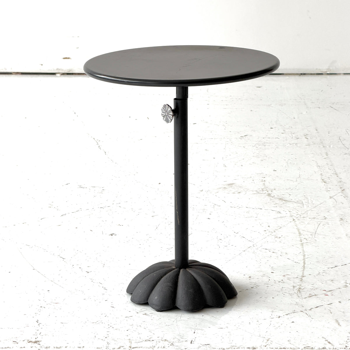 Metal + Silver Adjustable Daisy Side Table