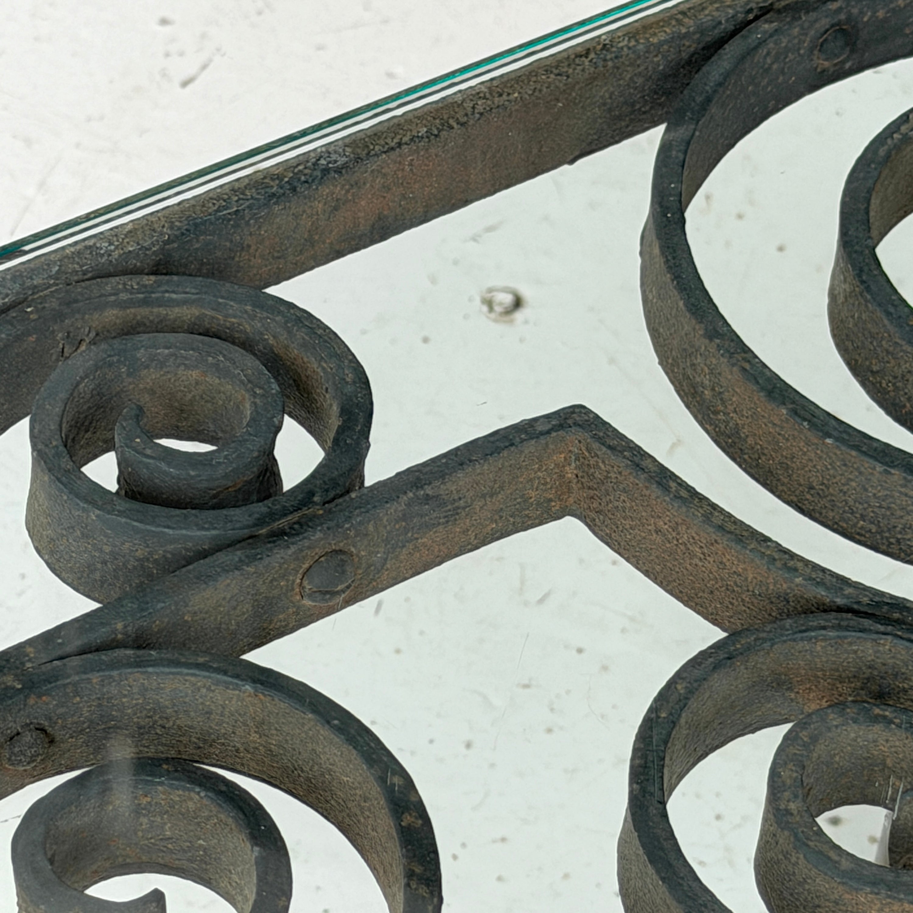 French Wrought Iron Forged Coffee Table