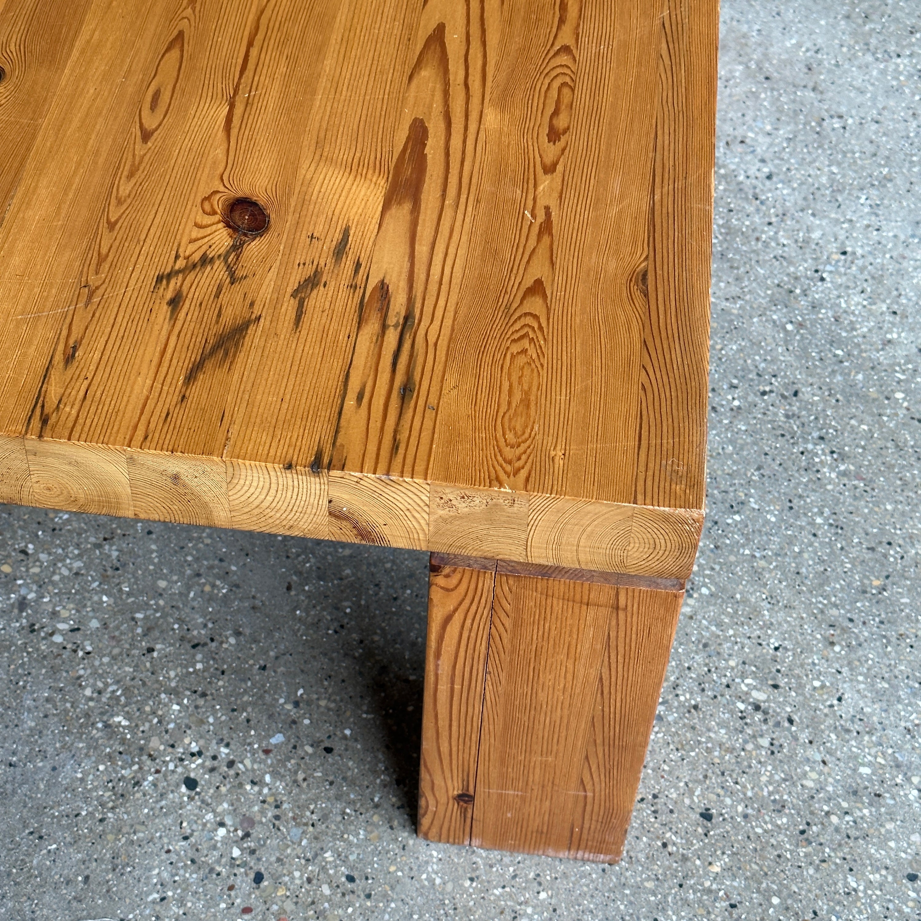 Monumental Swedish Pine Coffee Table (Small)