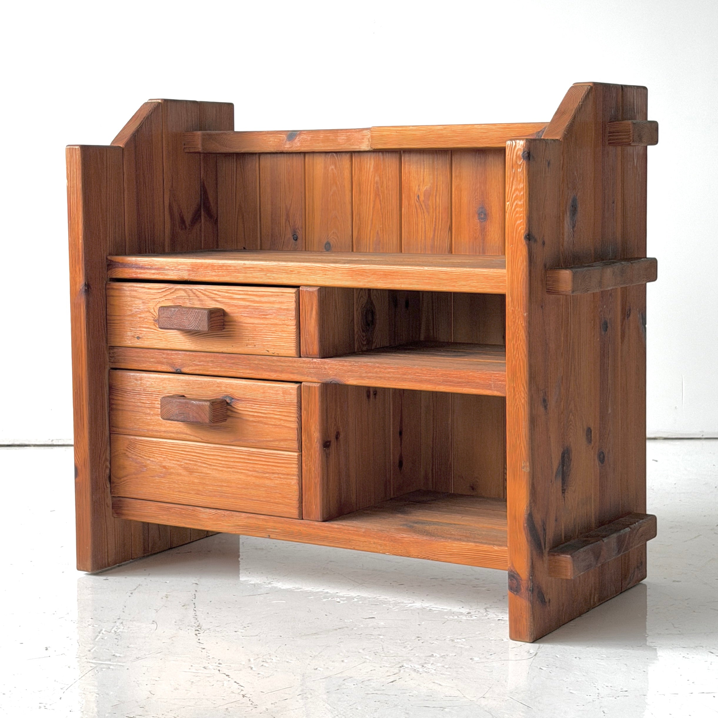 Christian IV Danish Pine Shelf by Hans Frydendal